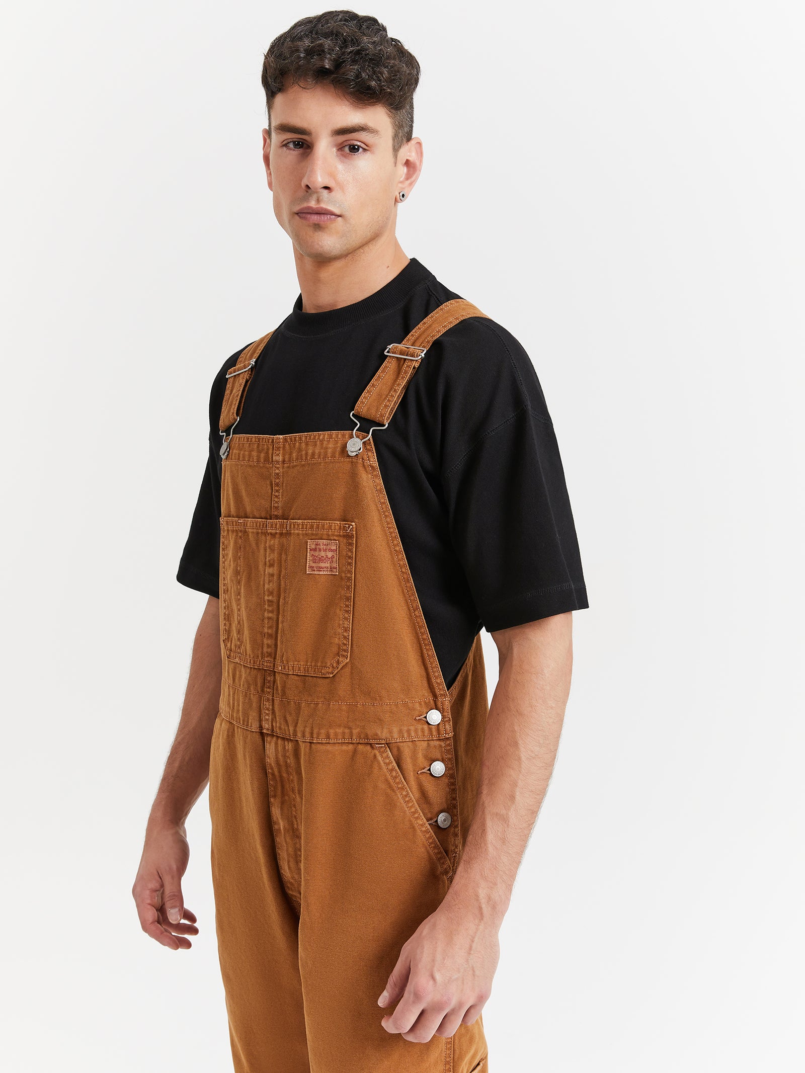 Red Tab Overalls in Dark Ginger