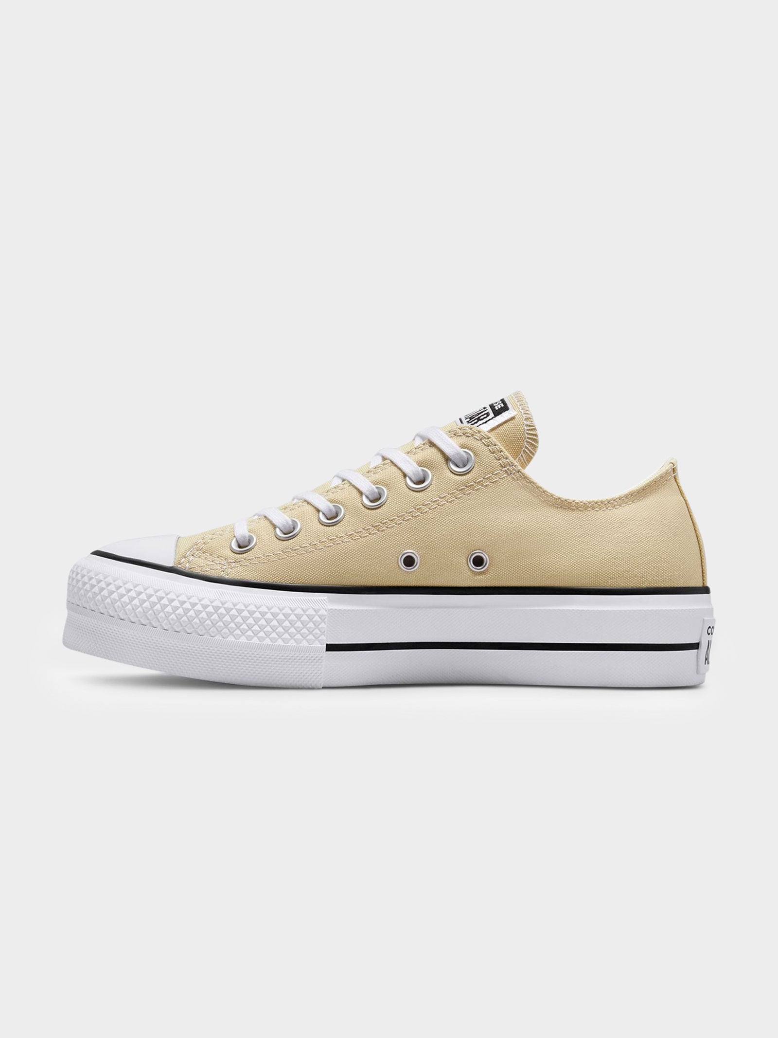 Womens Chuck Taylor All Star Lift Low Top Sneakers in Oat Milk