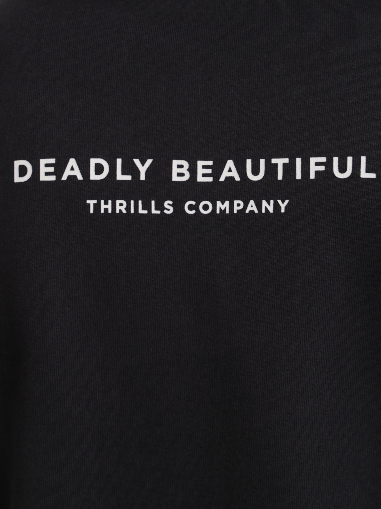 Deadly Beautiful Slouch Hoodie in Washed Black