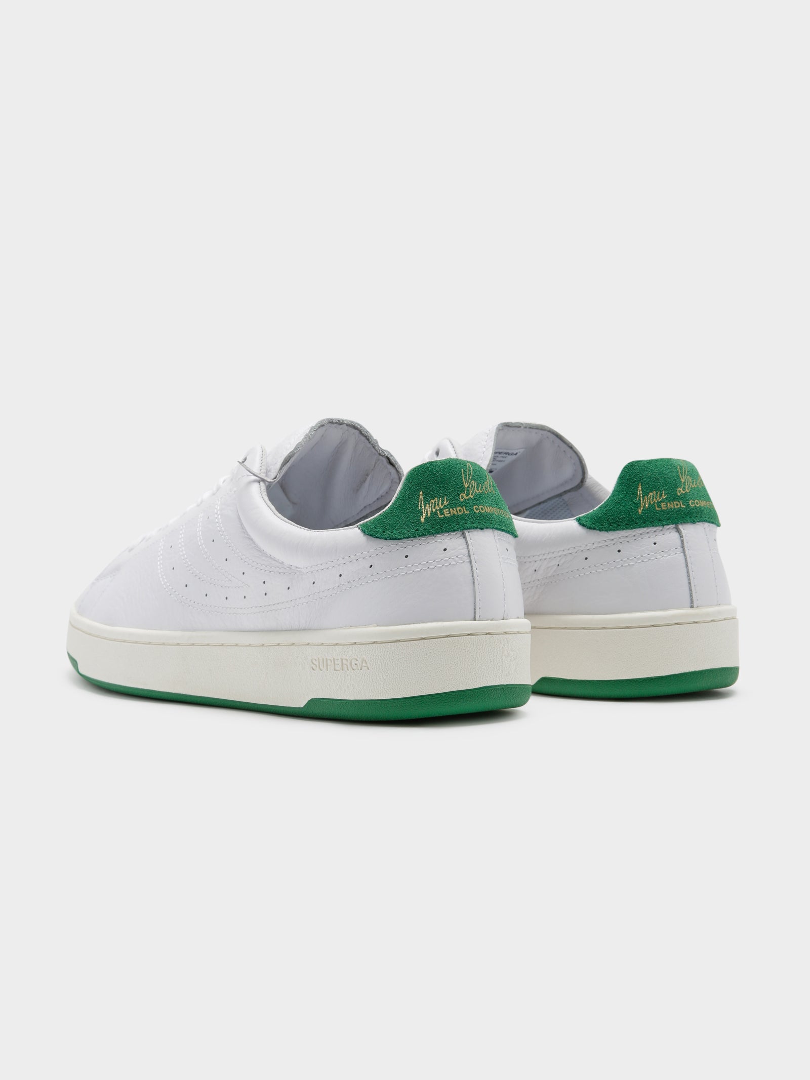 Mens 4833 Match Sneakers in White & Green