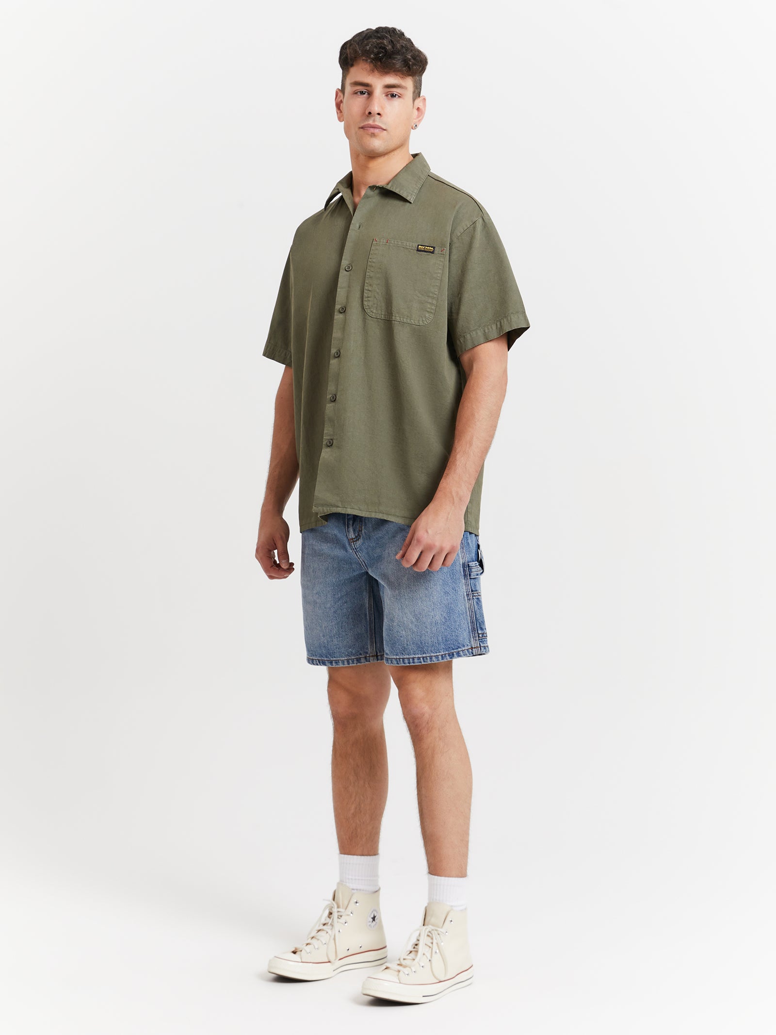 Hard Yakka Short Sleeve Shirt in Army Green