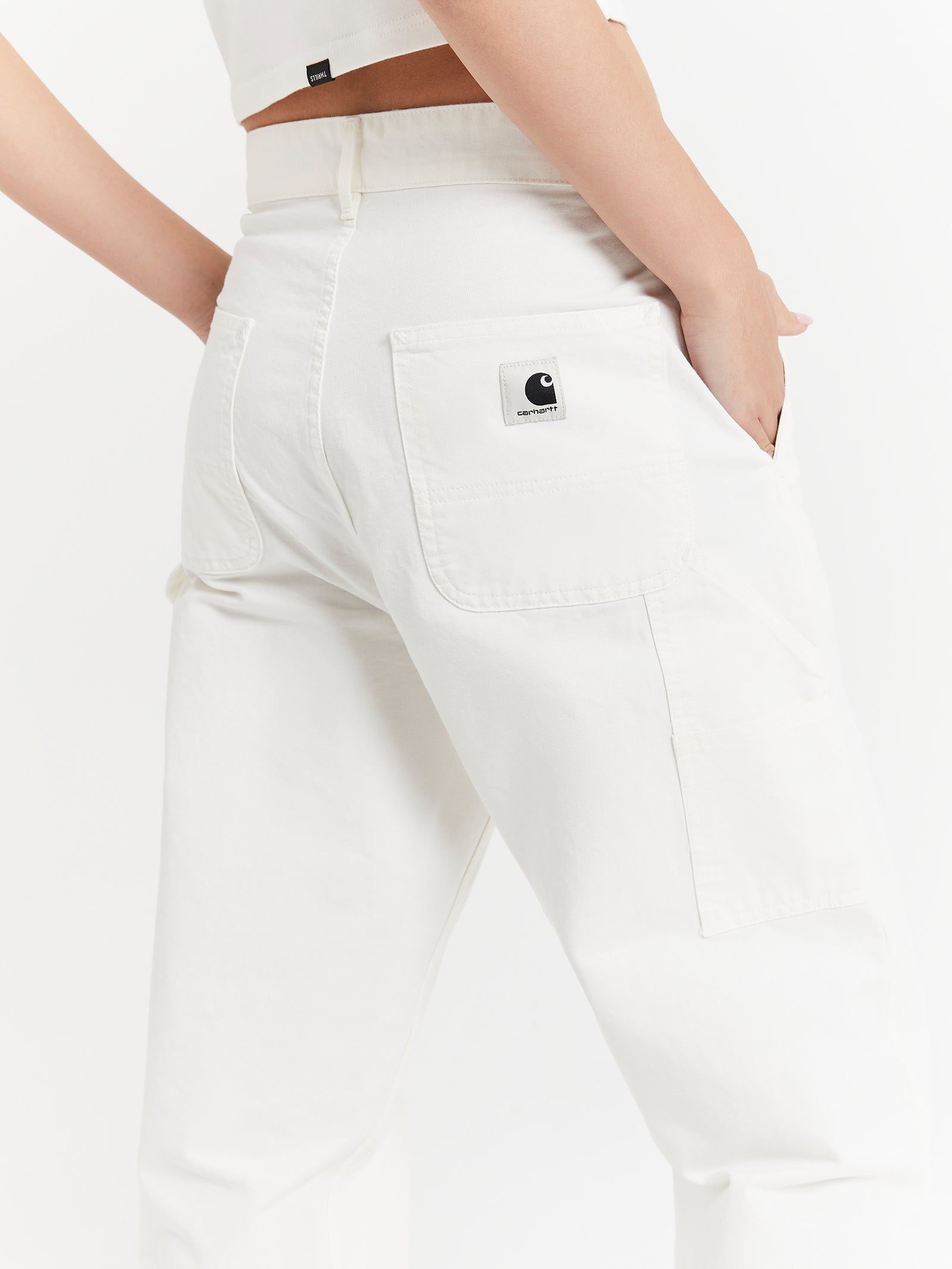 Pierce Pants Straight in Off White