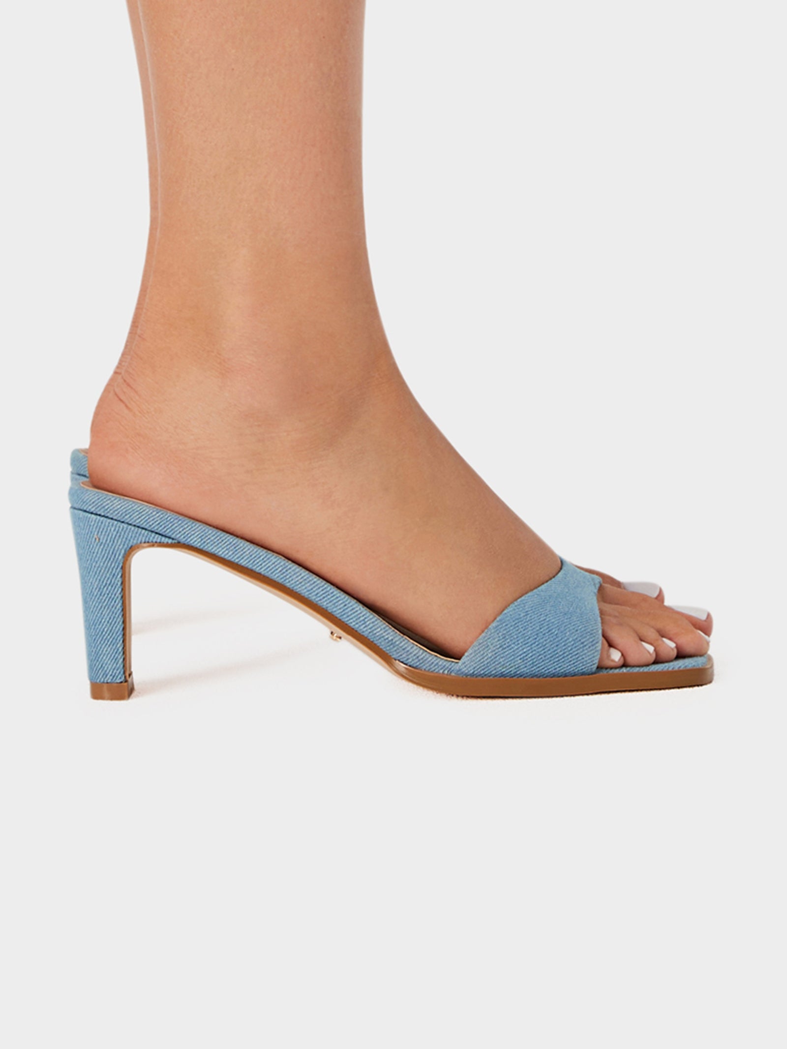 Karvan Heels in Blue Denim