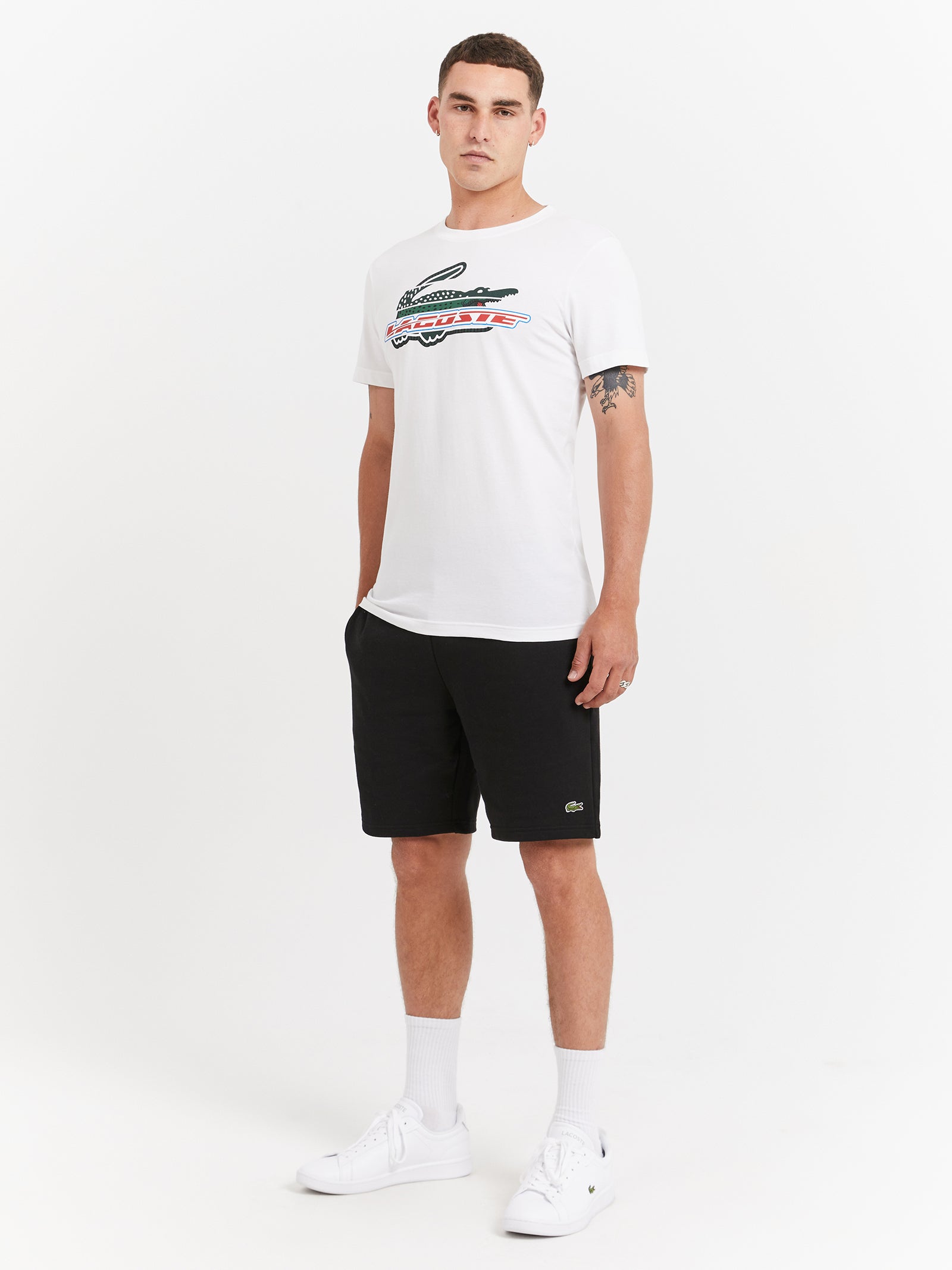 Logo Croc Tech Jersey T-Shirt in White