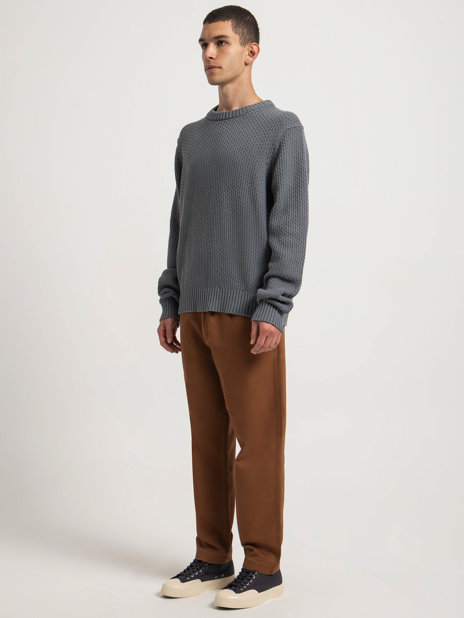 Rowan Knit Sweater in Storm