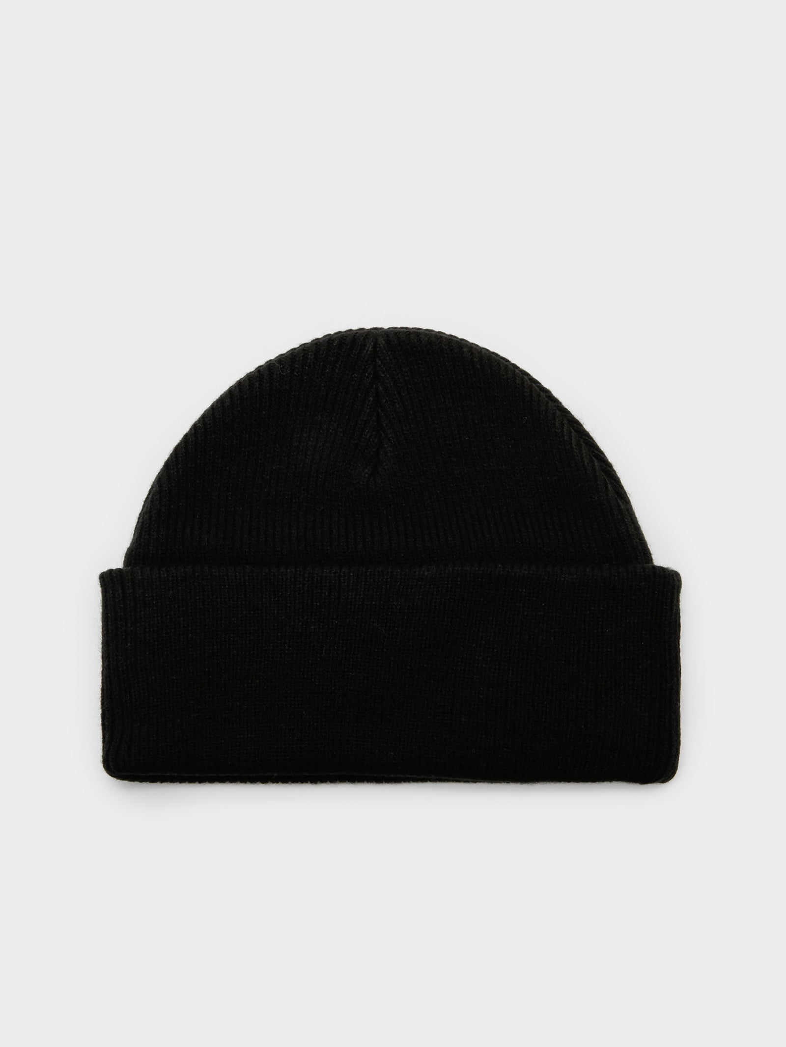 Tonal Graffiti Tall Beanie in Black