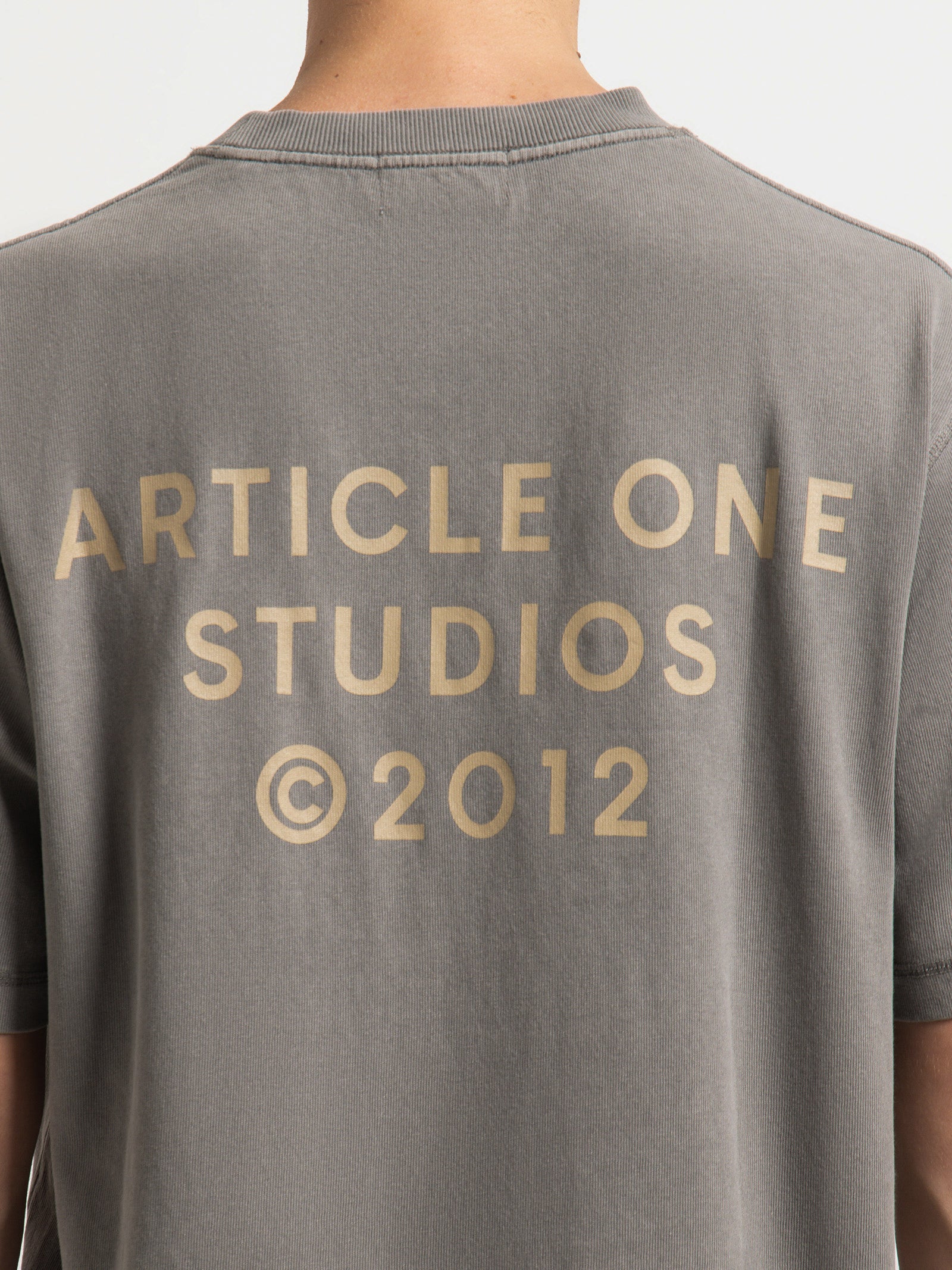 Studio Logo T-Shirt in Salt