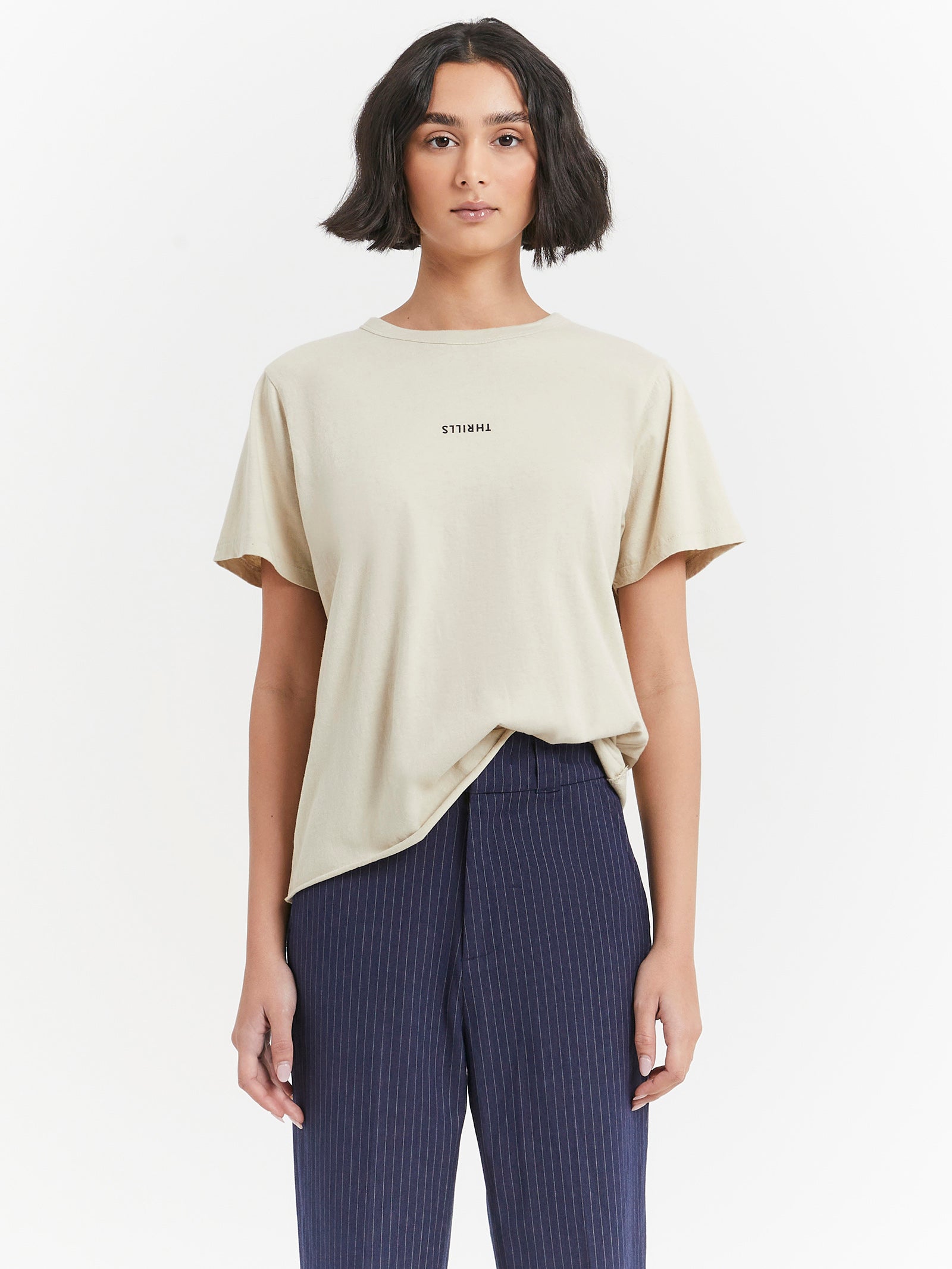 Minimal Thrills Relaxed Tee in Oatmeal