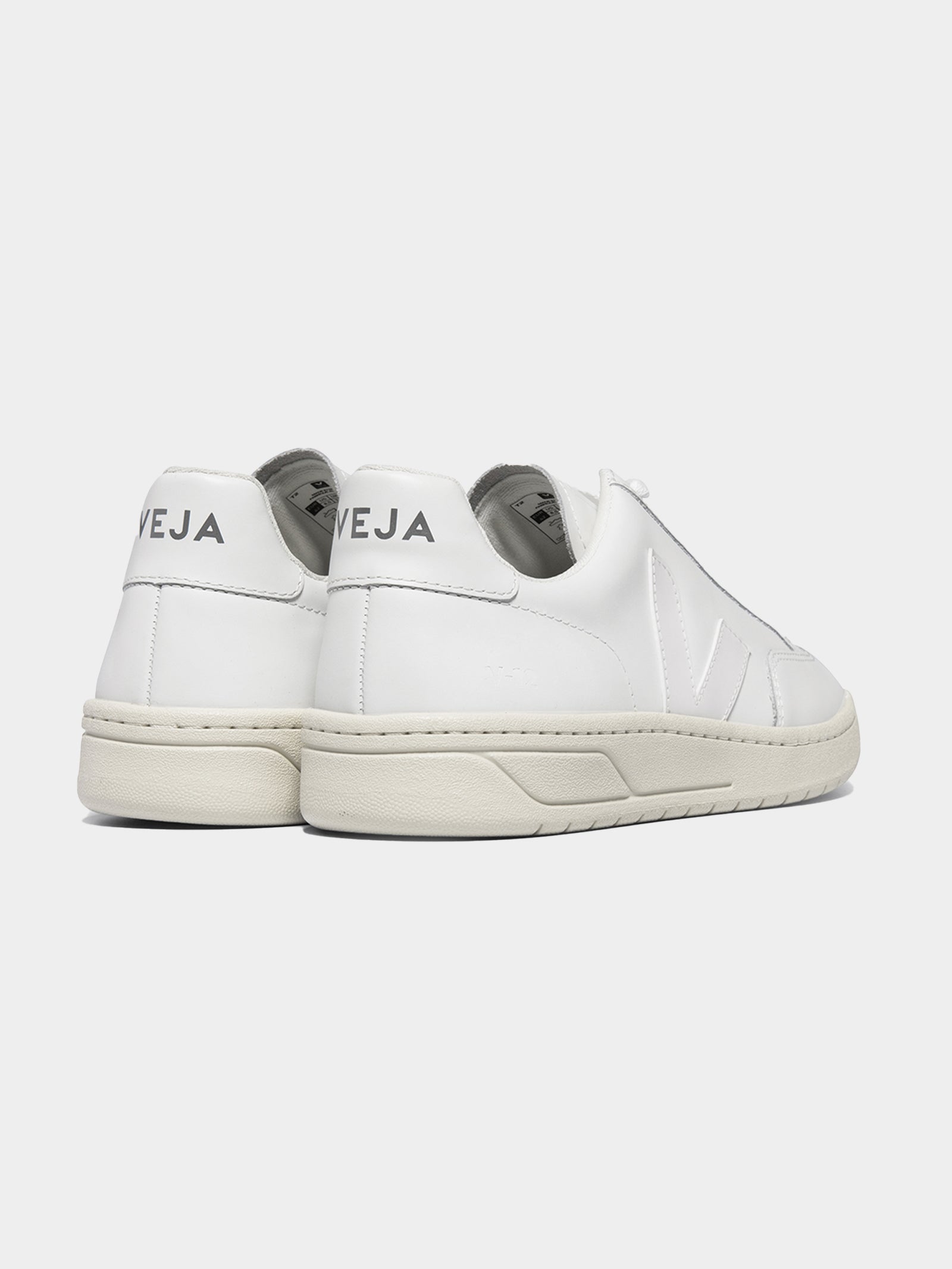 Mens V12 Leather Sneakers in White