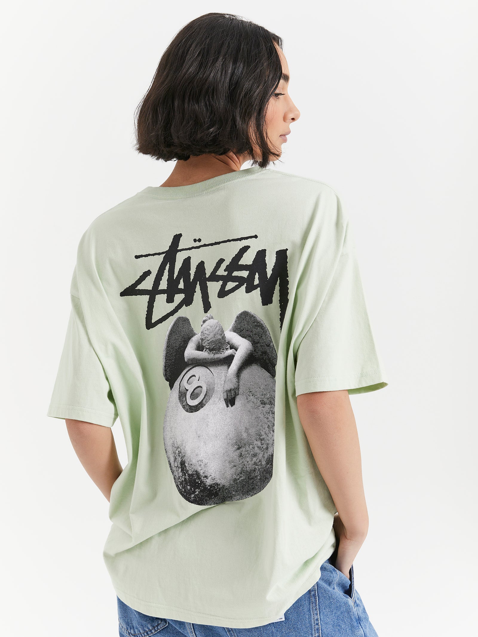 Angel Relaxed T-Shirt in Washed Green