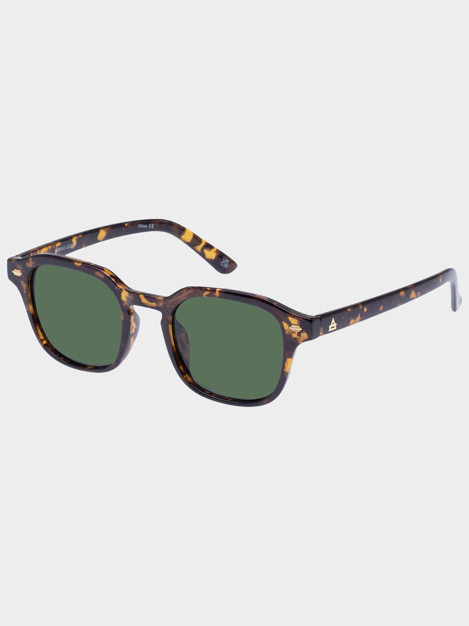 Serpens Sunglasses in Milky Tort Green Mono