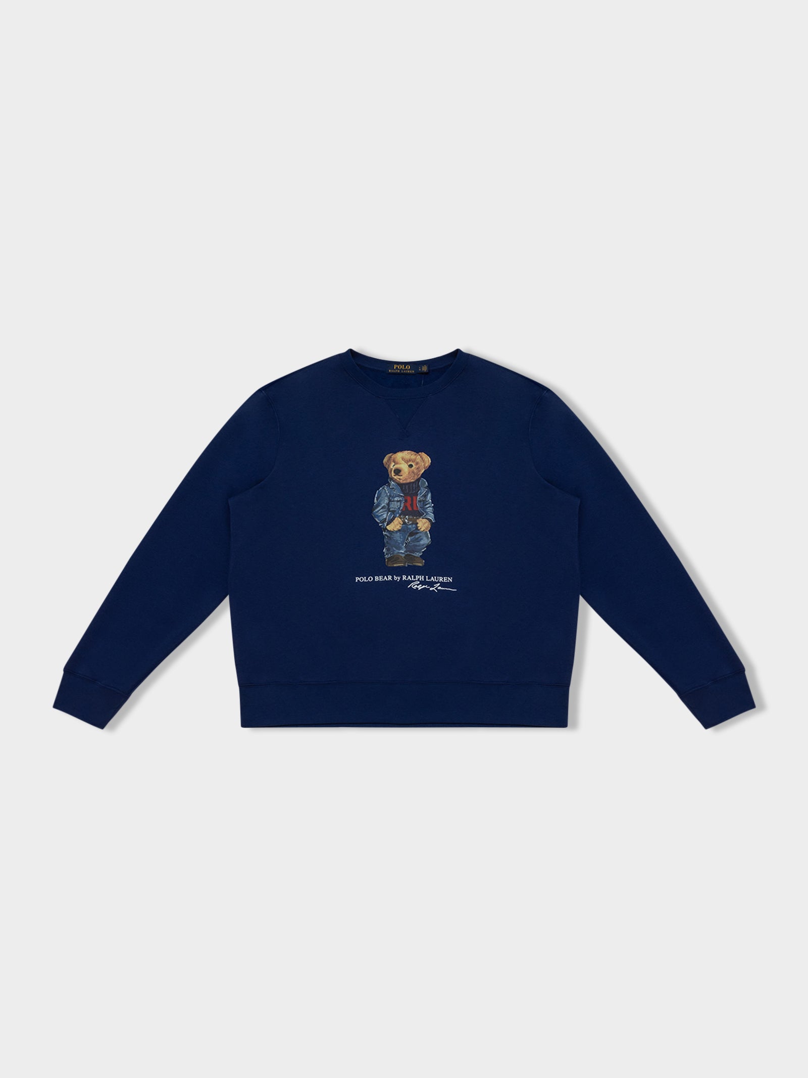 Denim Bear Crew in Blue