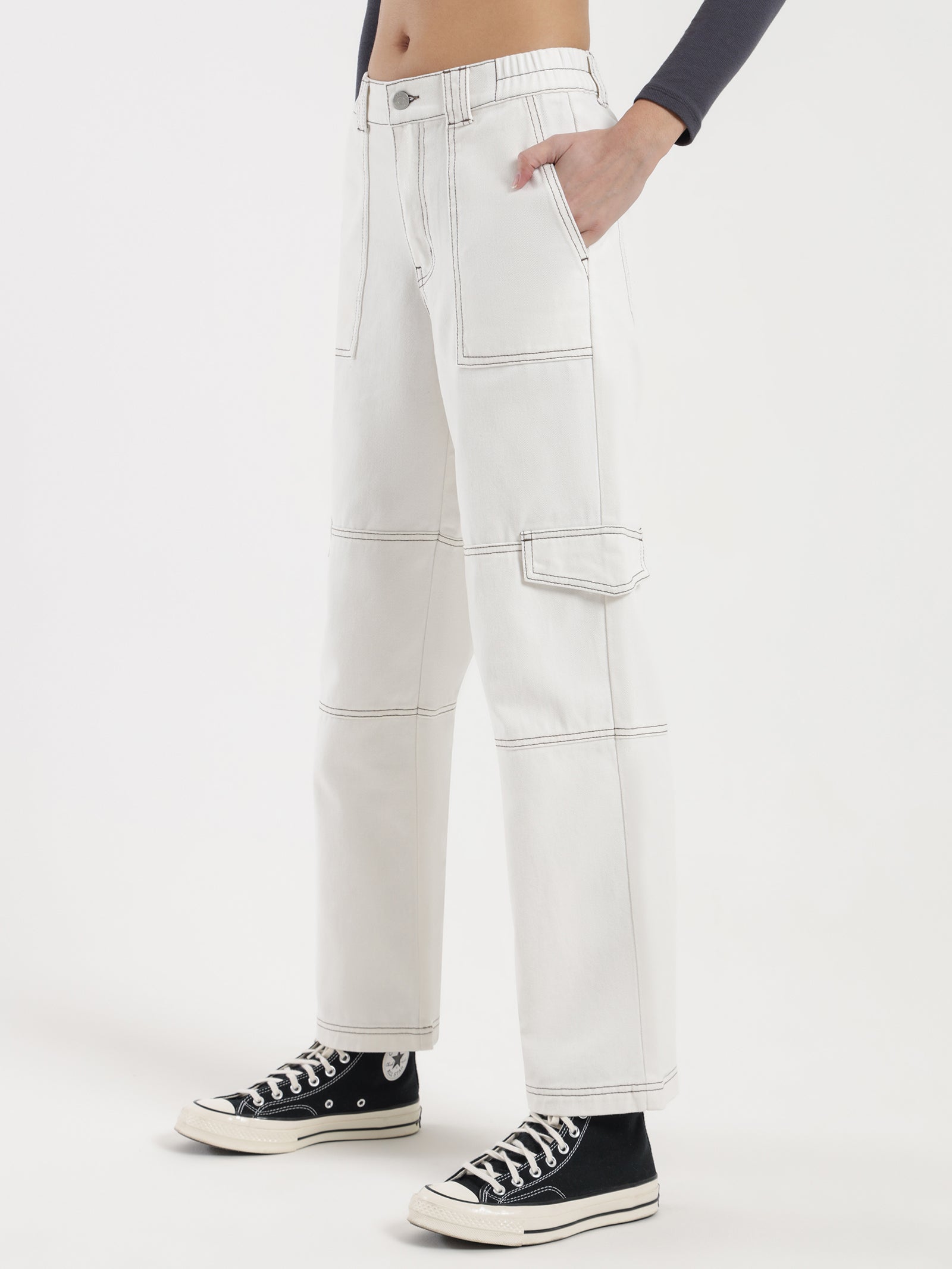 Cooper Workwear Pants in Off White