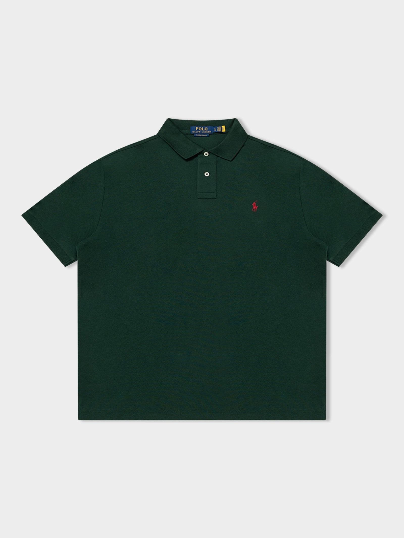 Classic Fit Mesh Polo Shirt in Green