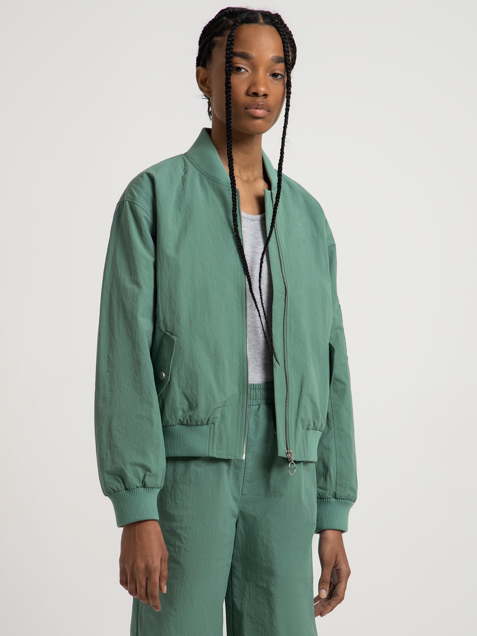 Chicago Bomber Jacket in Pine