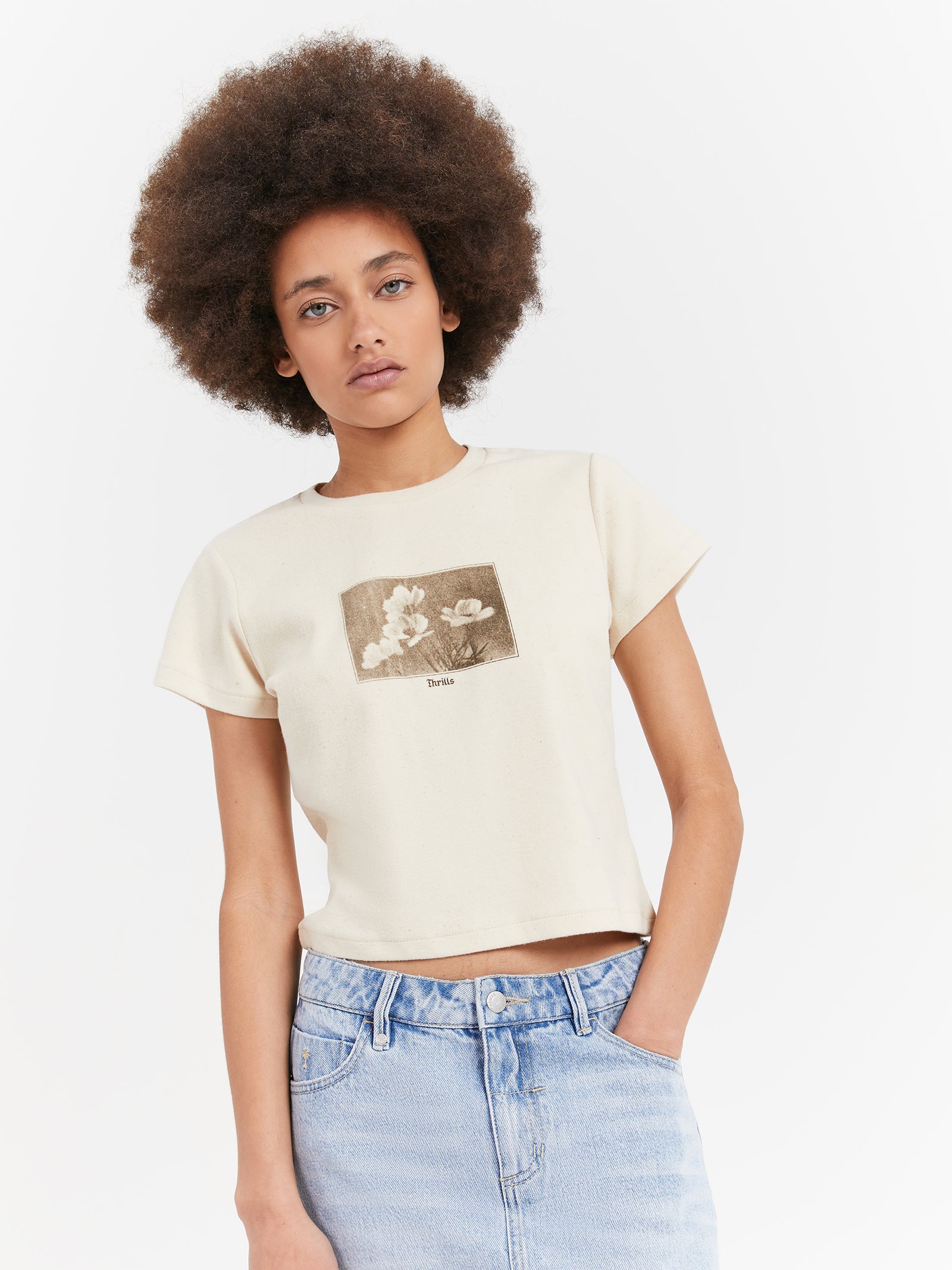 Turn Around Mini T-Shirt in Unbleached