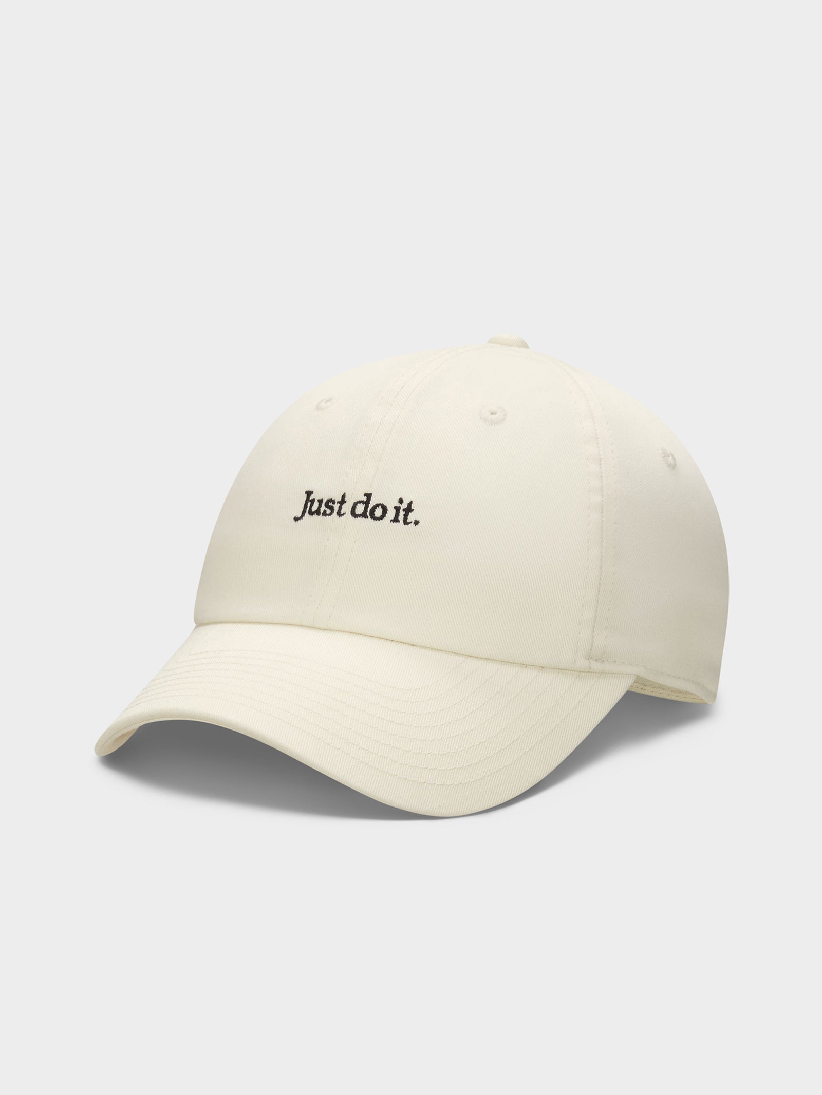 Unstructured JDI Cap in Coconut Milk White & Black