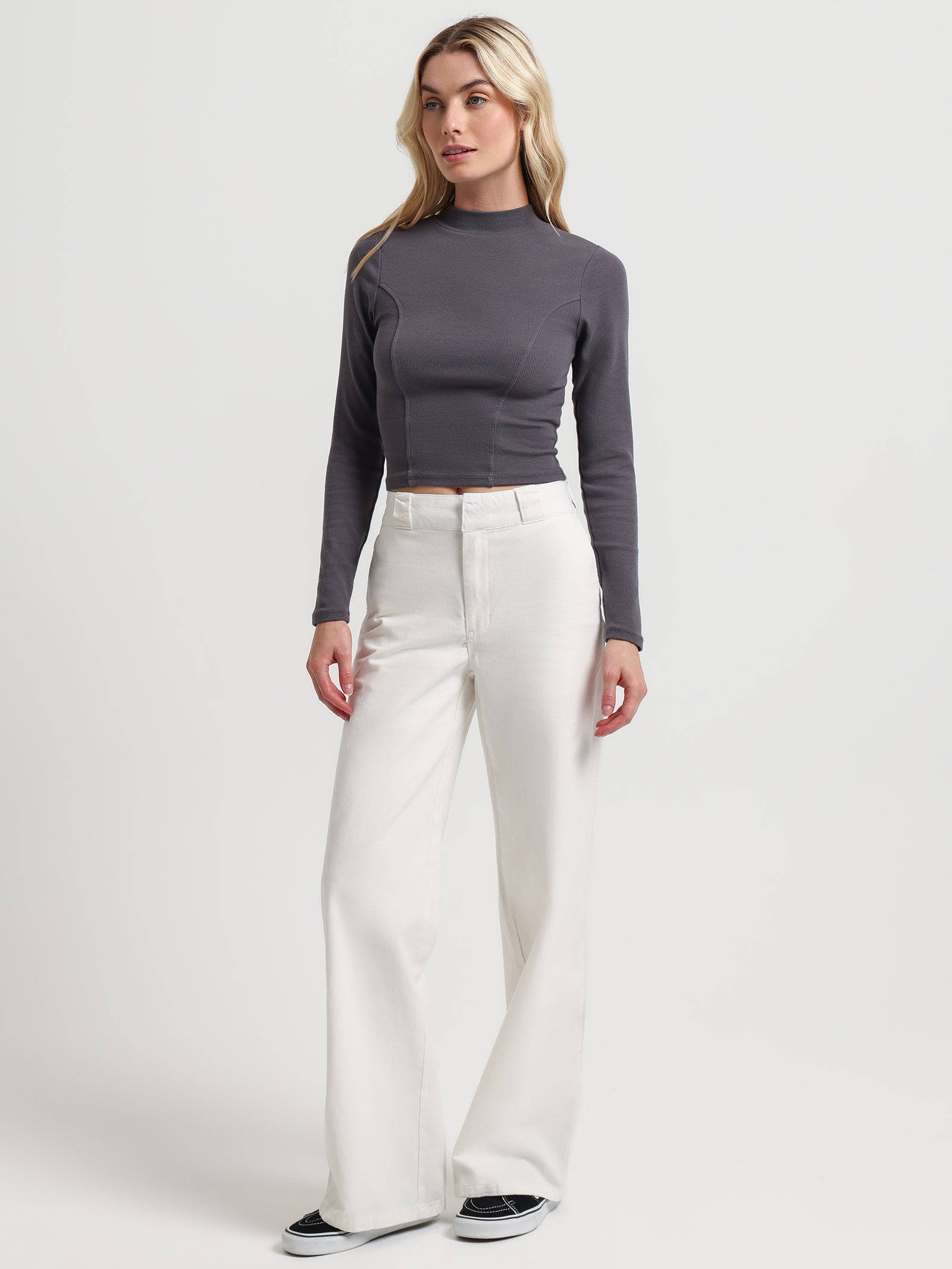 Bronte Wide Leg Pants in Winter White