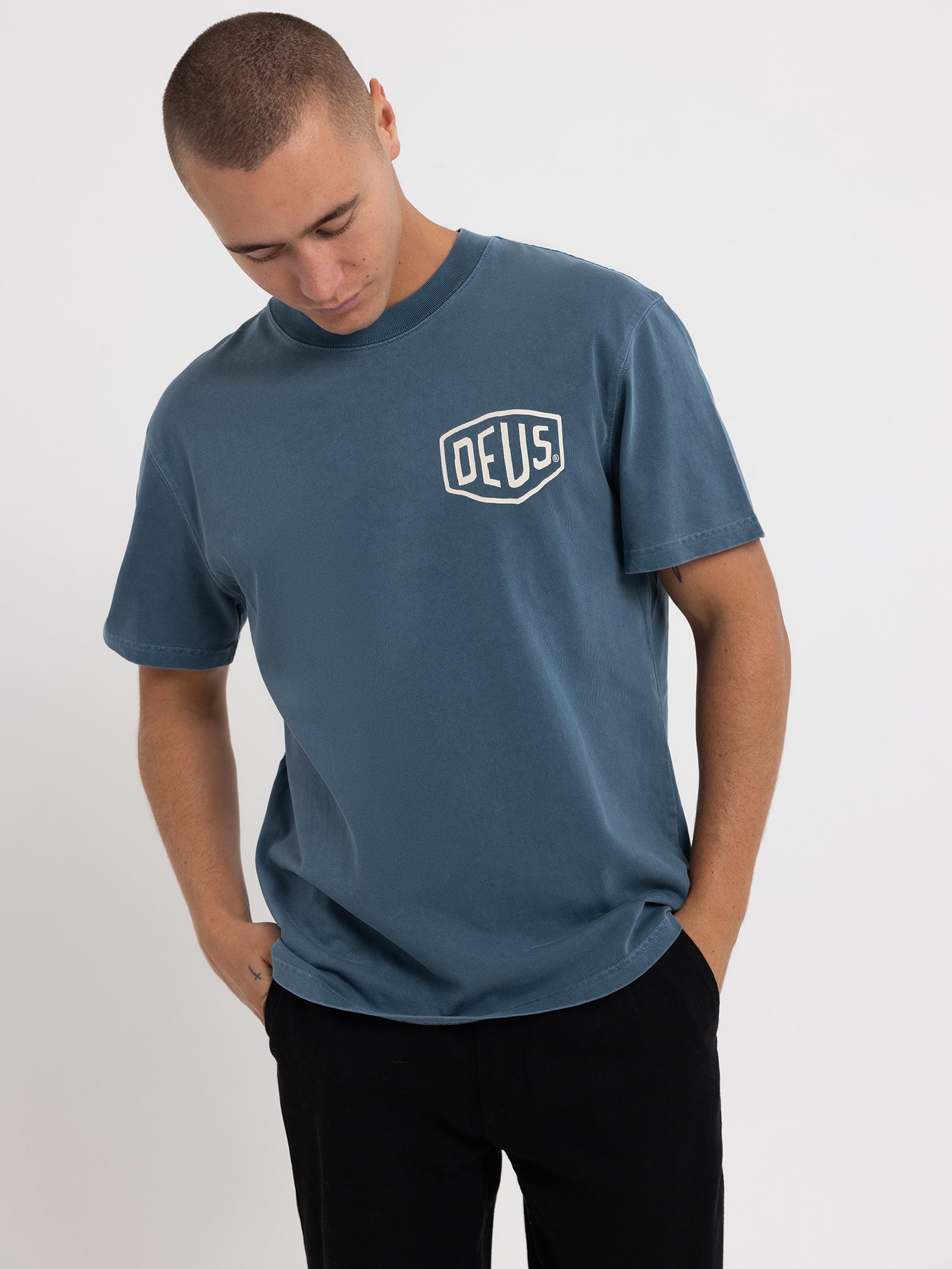 Garment Dyed Shield T-Shirt