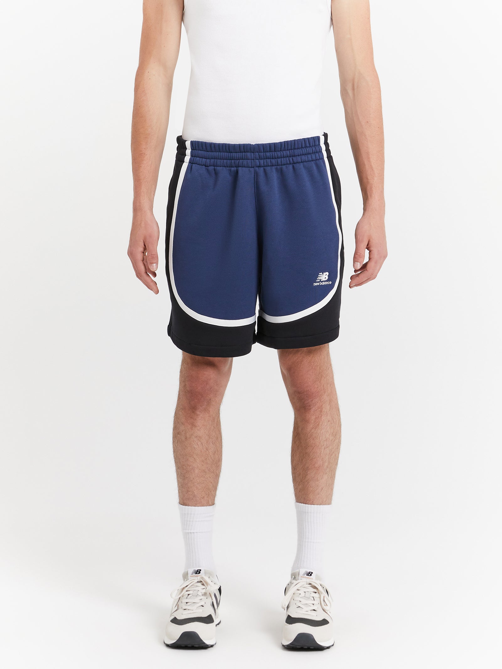 Hoops Fleece Shorts in Navy