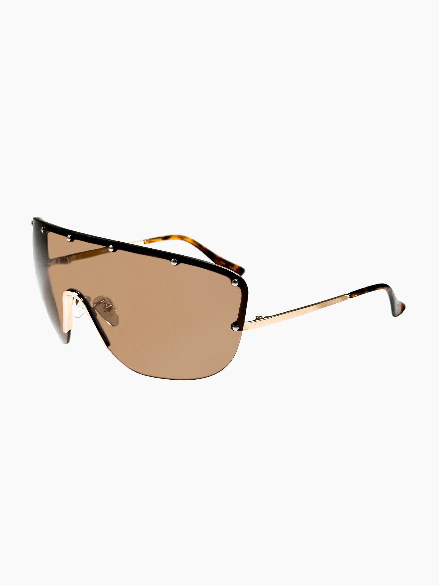 Adele Sunglasses in Gold & Brown