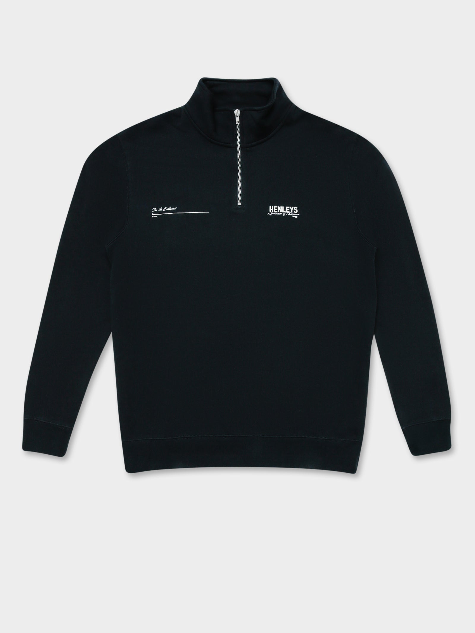 Champion Zip Sweater in Navy