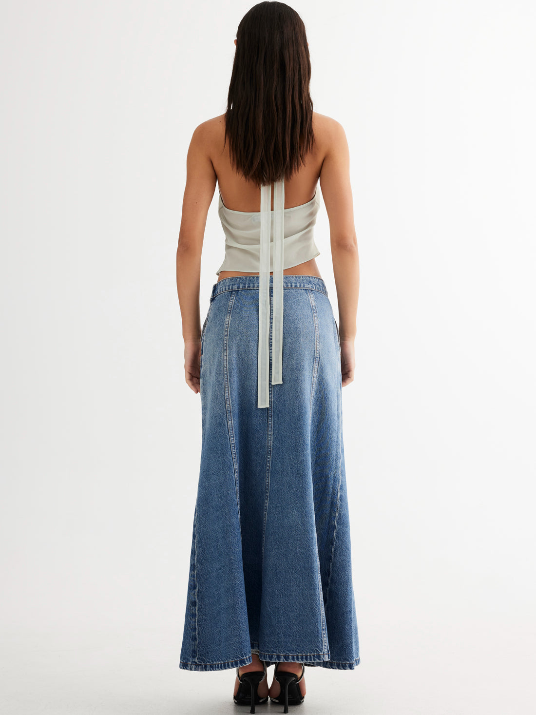 Wyoming Denim Skirt in Blue Denim