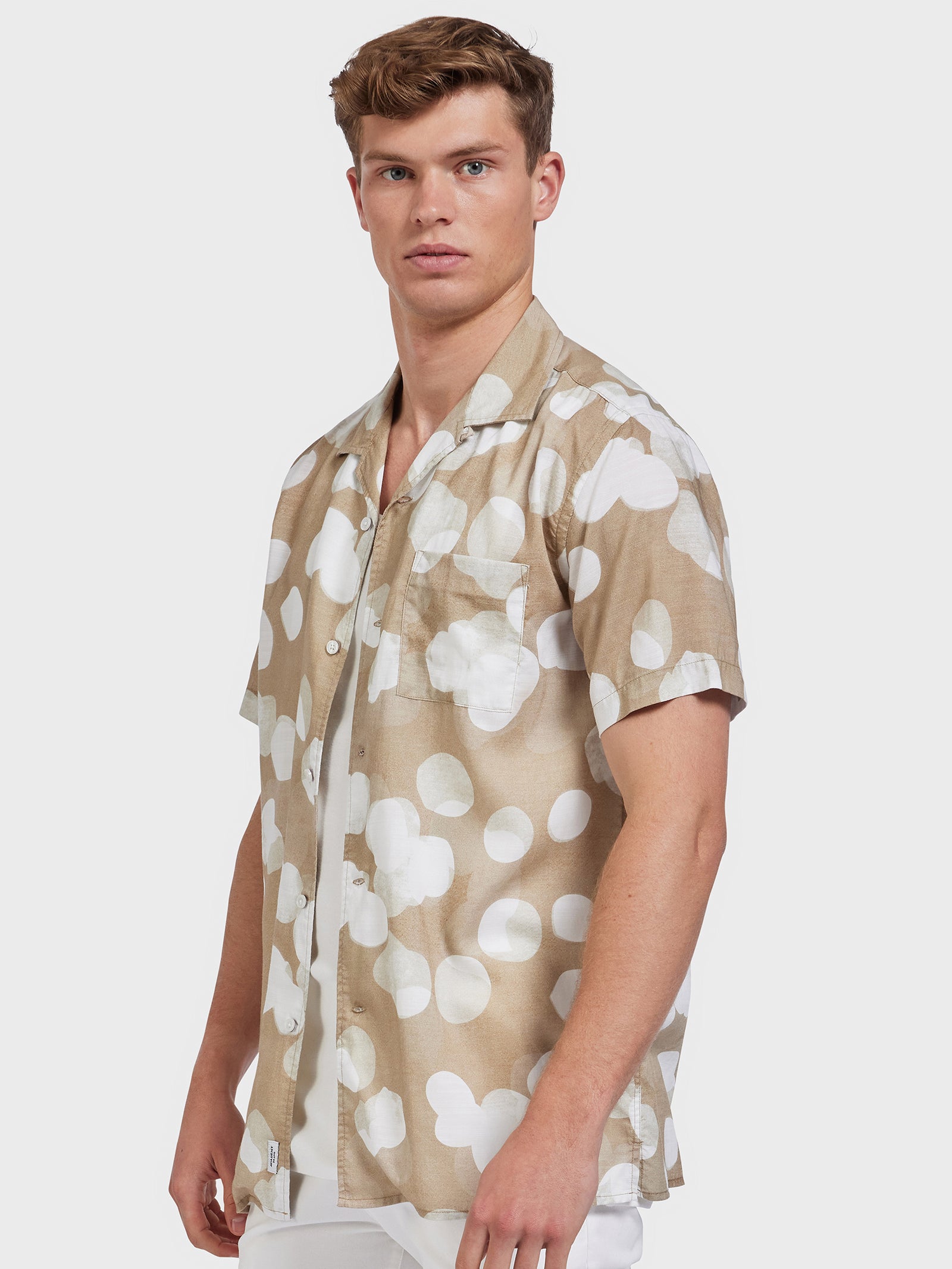 Kyoto Short Sleeve Shirt in Warm Sand