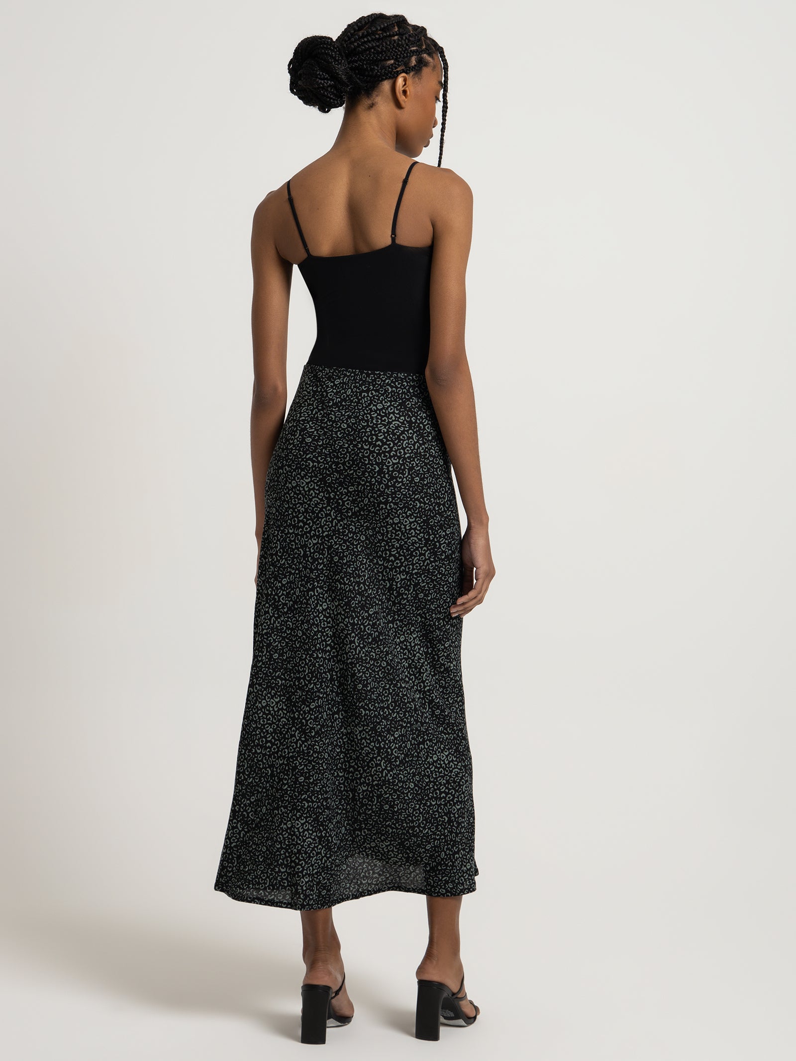 Haydon Midi Skirt in Leopard