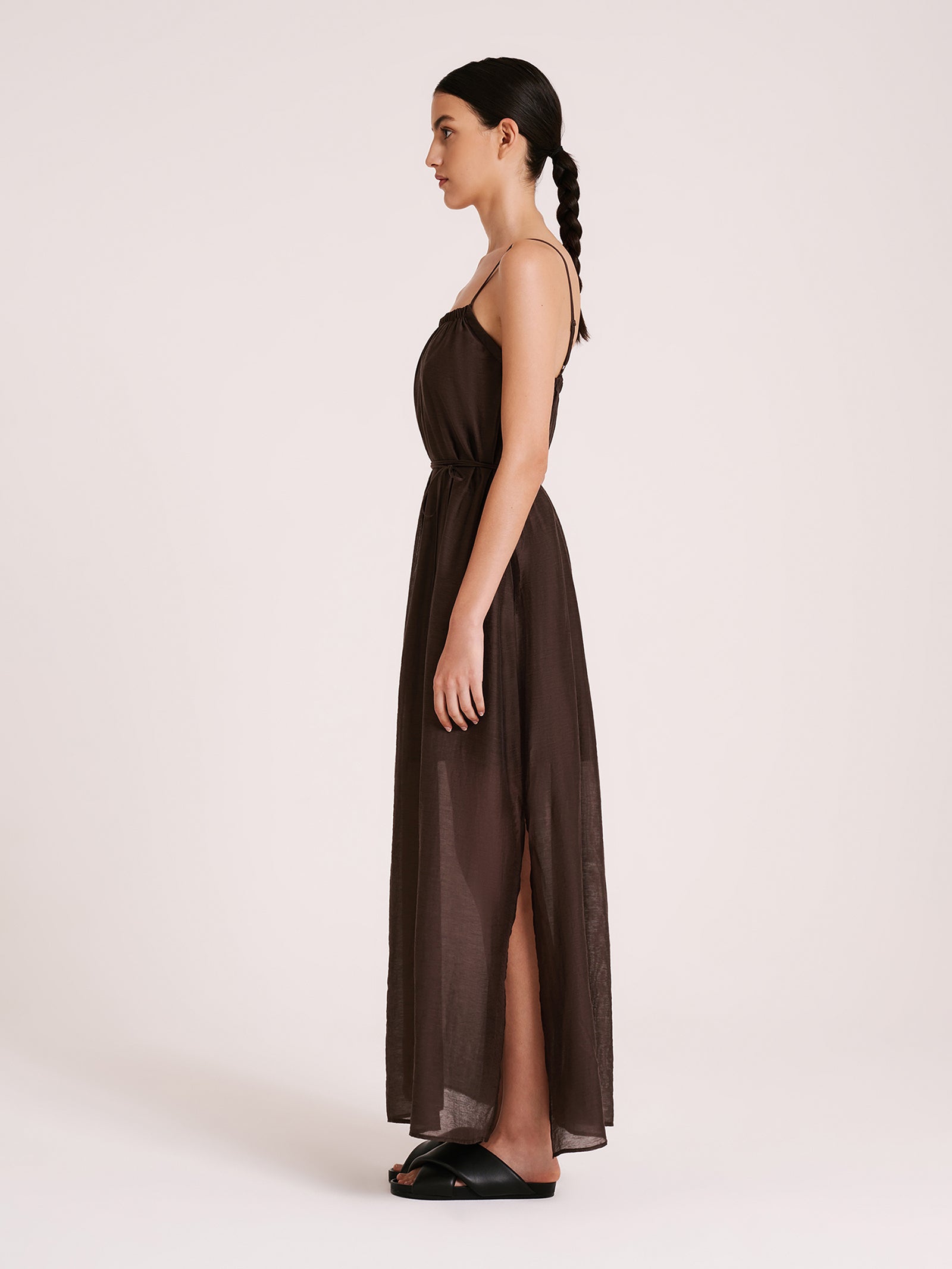 Ziki Maxi Dress in Bark