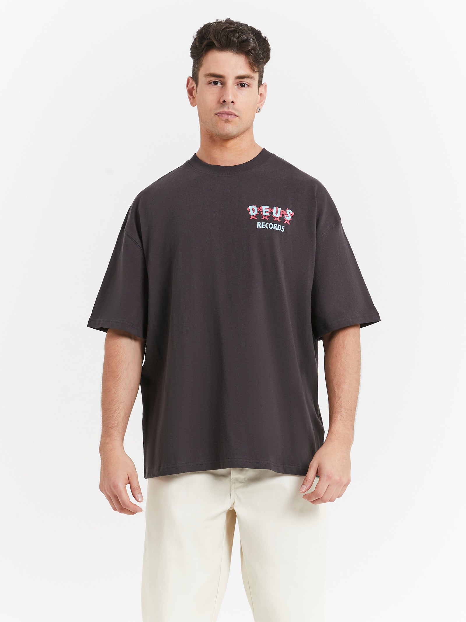 Peace For Pansies T-Shirt in Anthracite