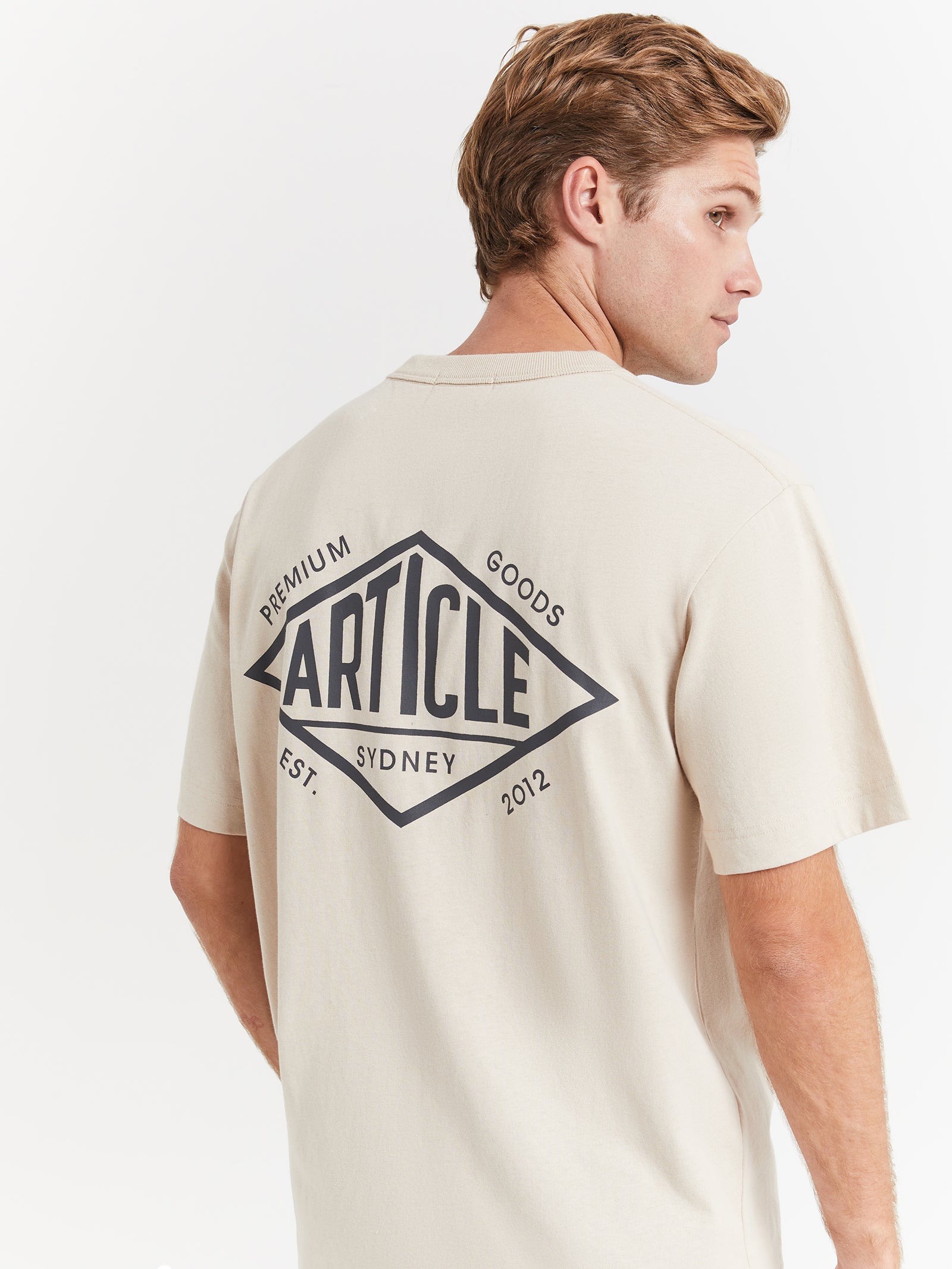 Coterie Logo T-Shirt in Vanilla