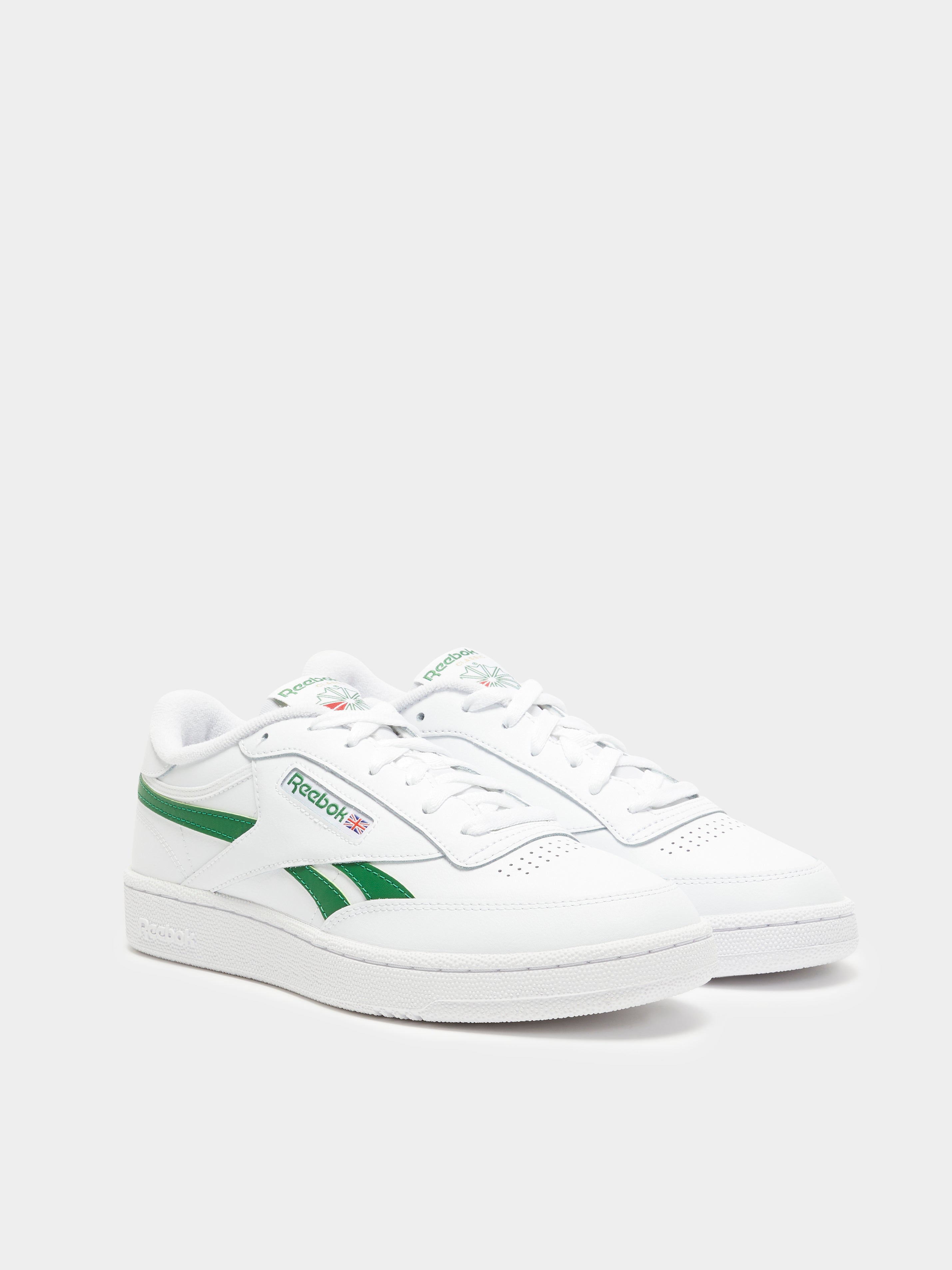 Unisex Club C Revenge Sneakers in White & Green