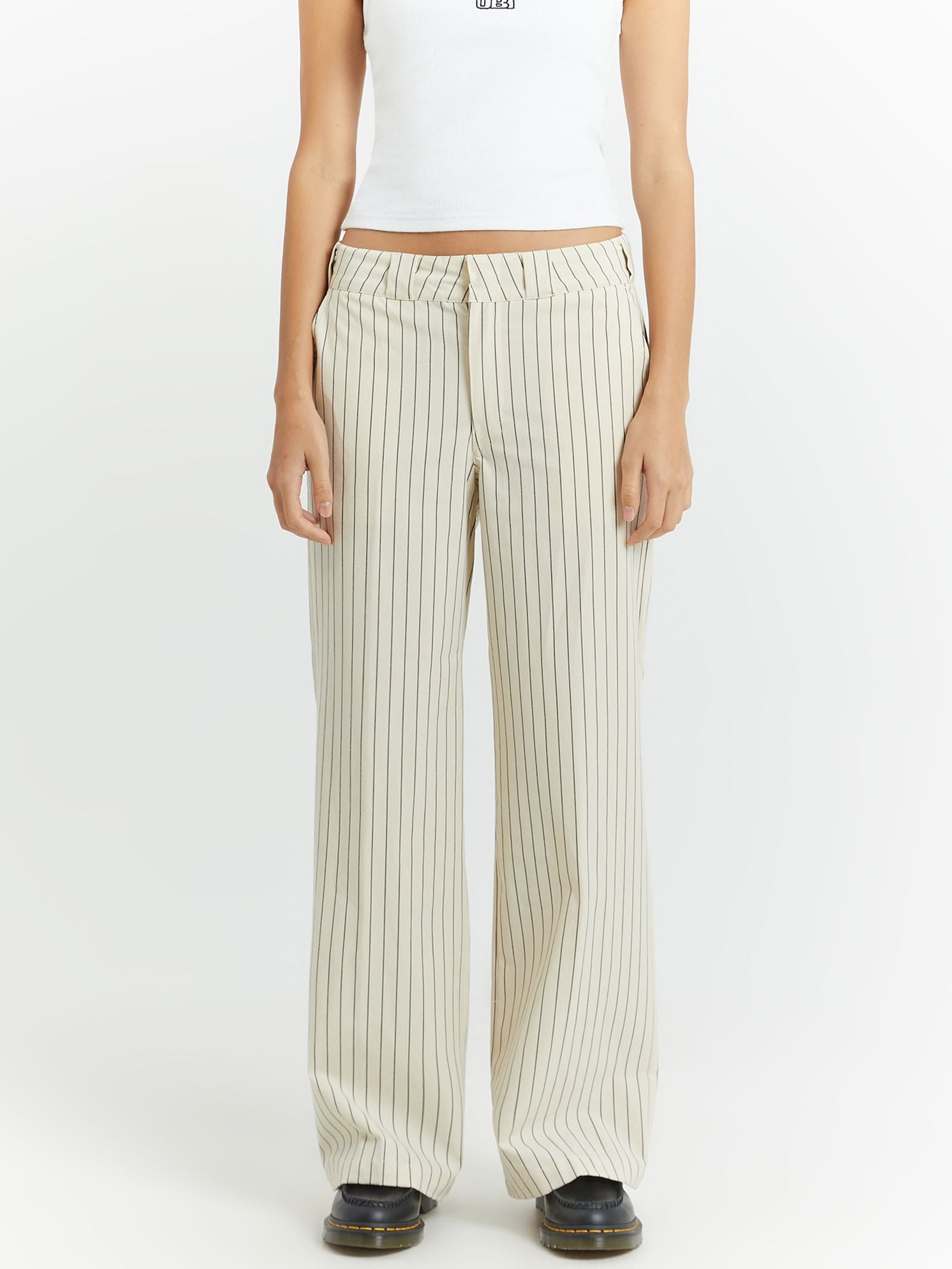 Bronte Pinstripe Wide Pants