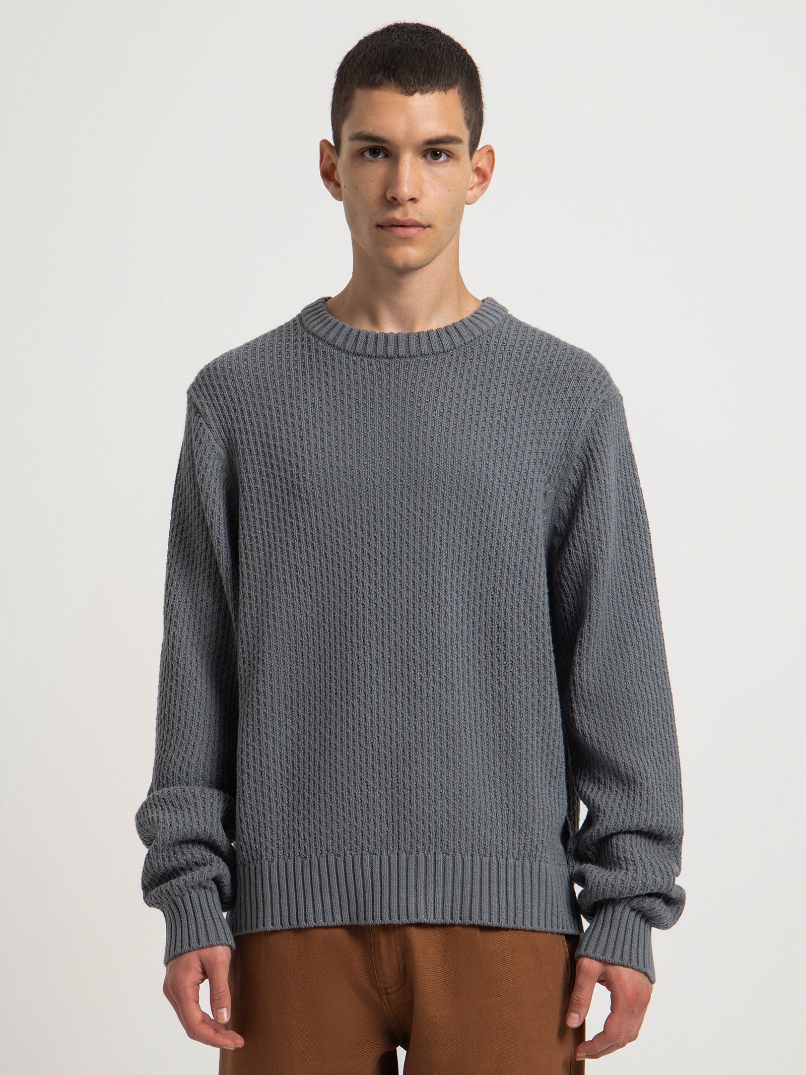 Rowan Knit Sweater in Storm