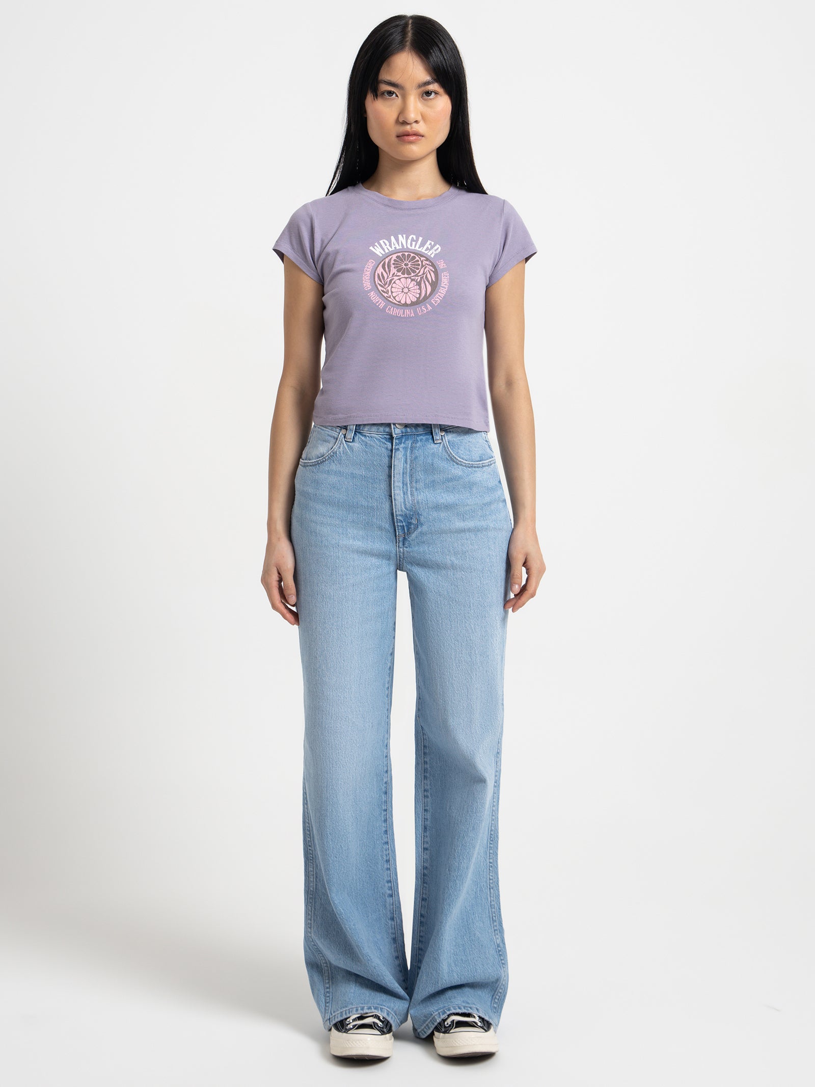 Baby Yin & Yang T-Shirt in Lilac