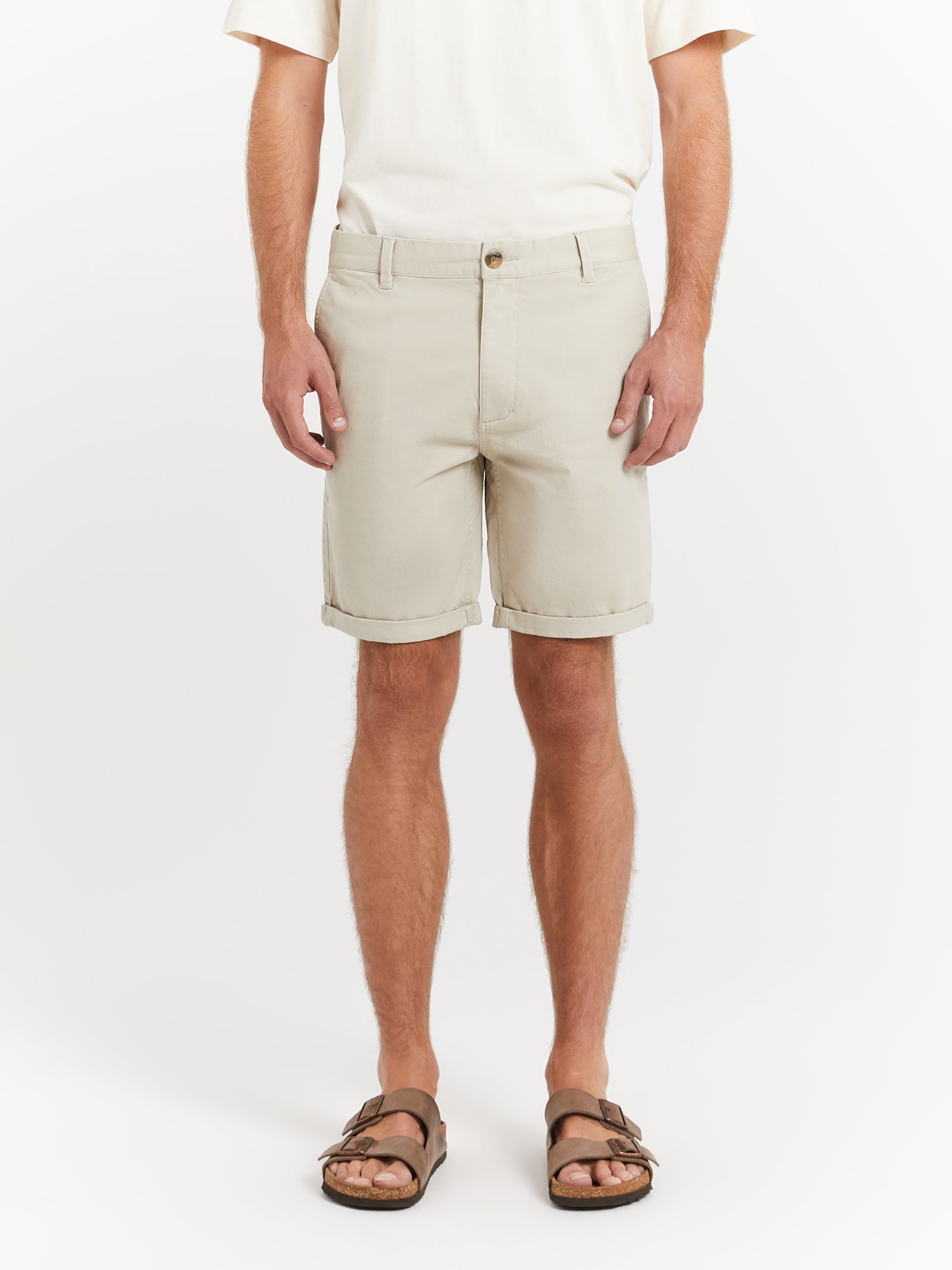 Ellis Chino Shorts in Stone