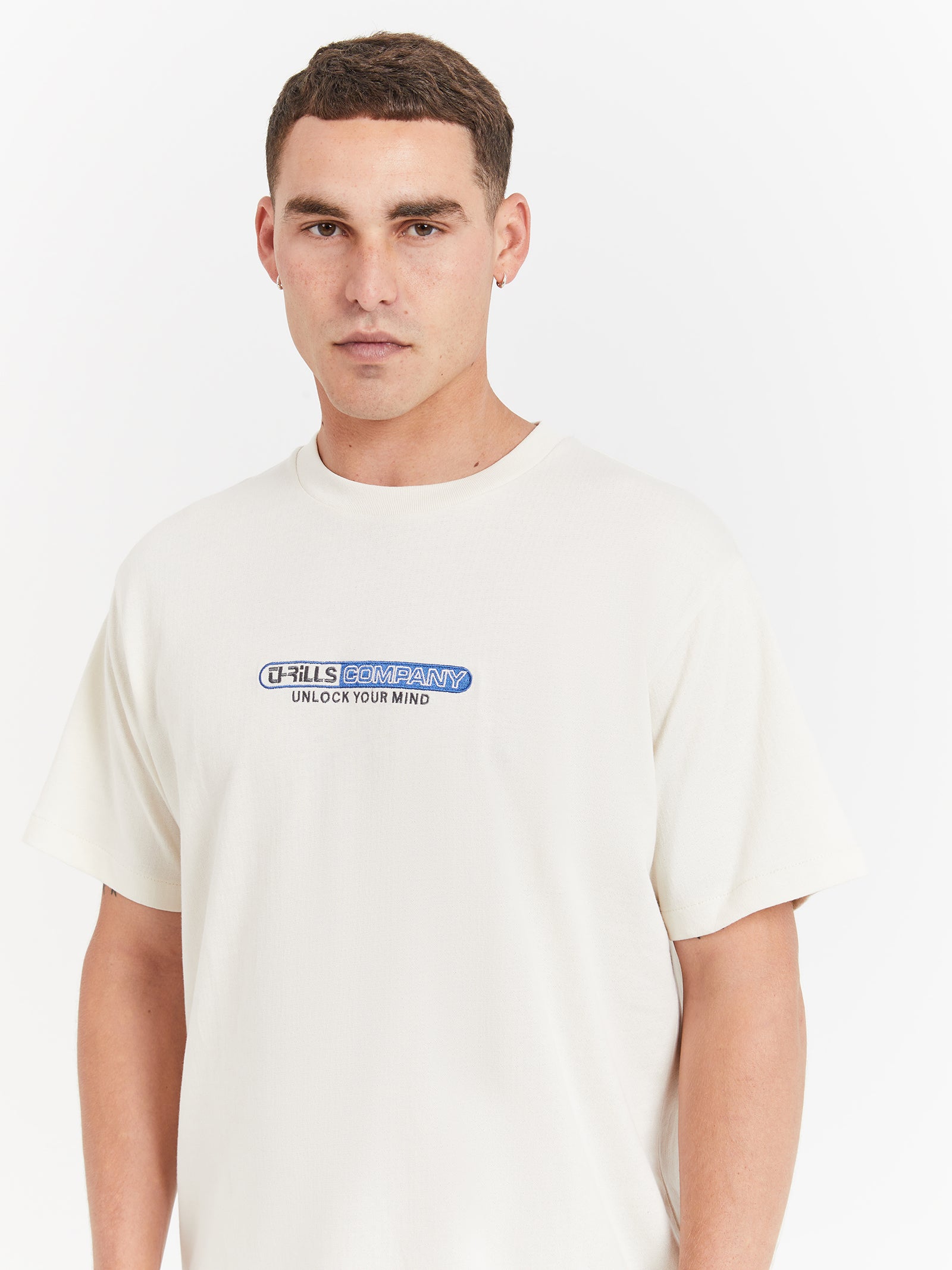 Try It You'll Like It Merch Fit T-Shirt in Heritage White