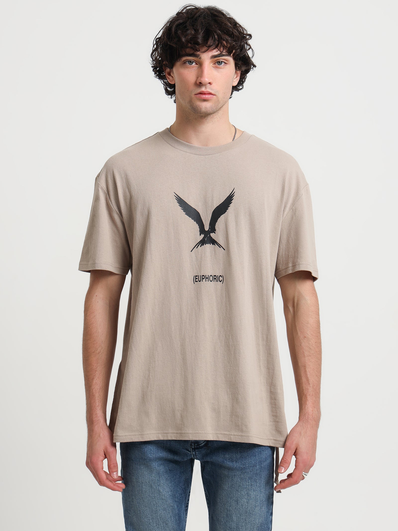 Euphoric Biggie T-Shirt in Beige Khaki