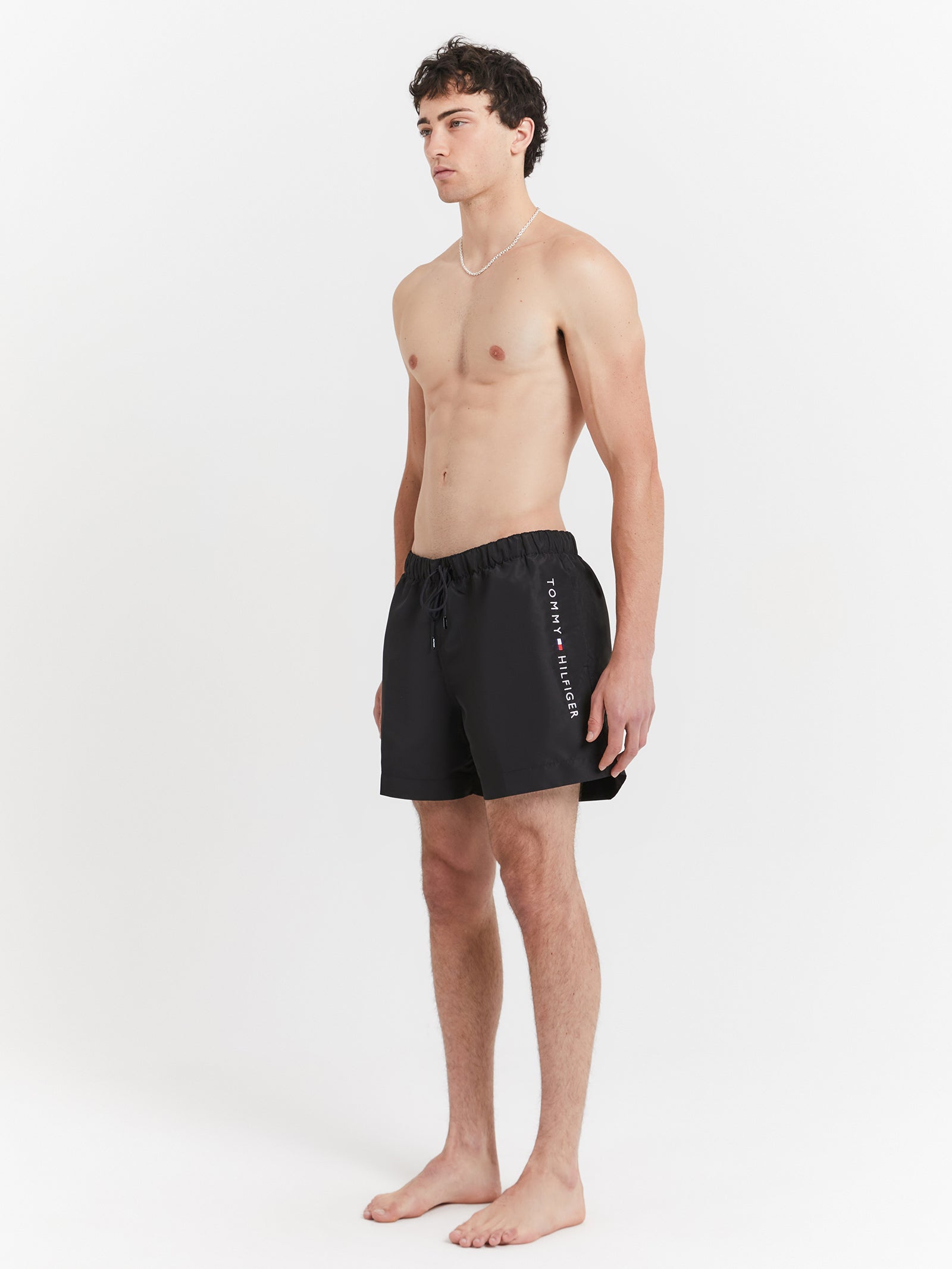 Essentials Medium Drawstring Nos Shorts in Black