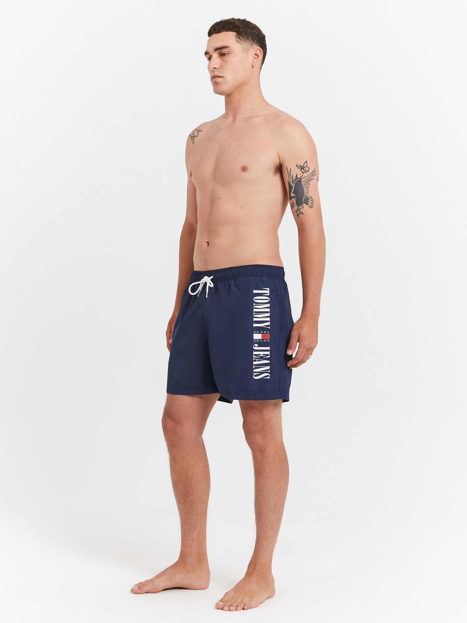 Archive Drawstring Mid Shorts in Twilight Navy