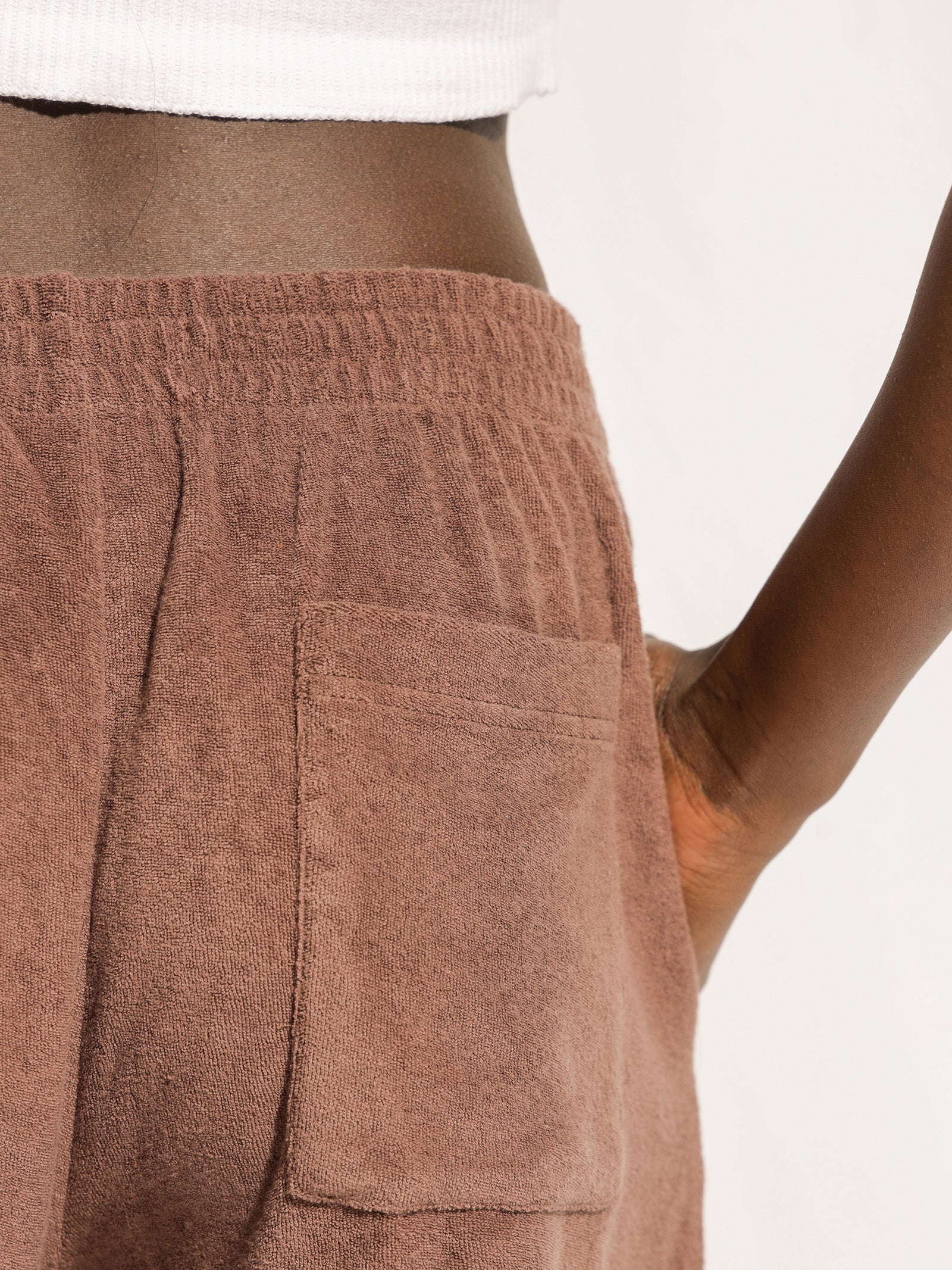 Inka Terry Shorts in Cacao