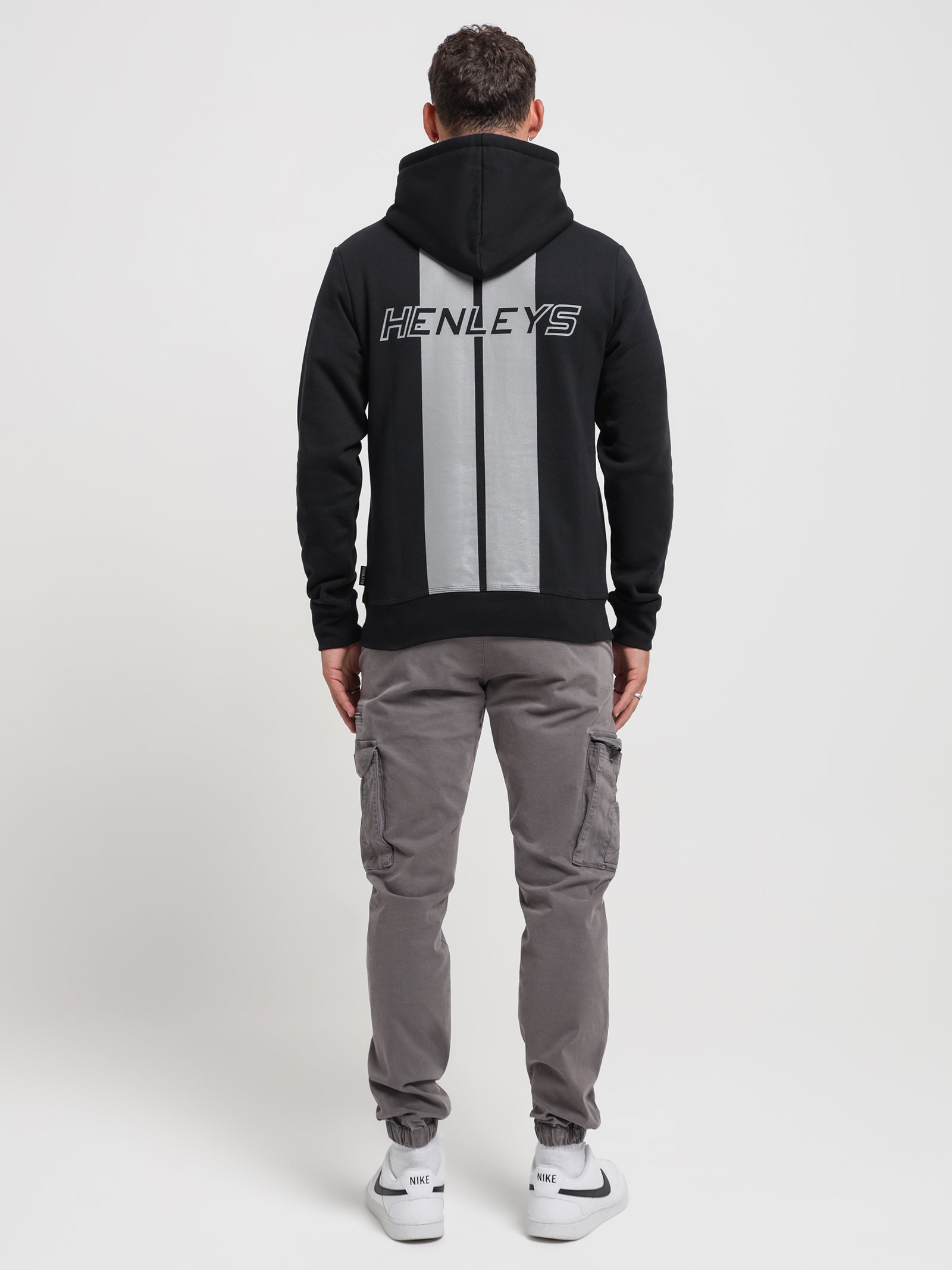 Surge Reflective Hooded Sweater in Black