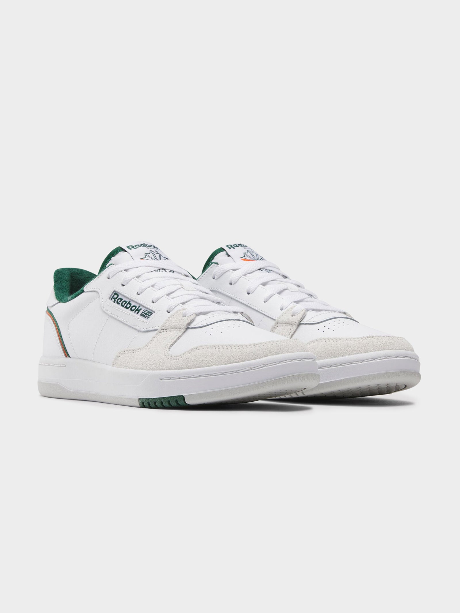 Phase Court In White & Dark Green