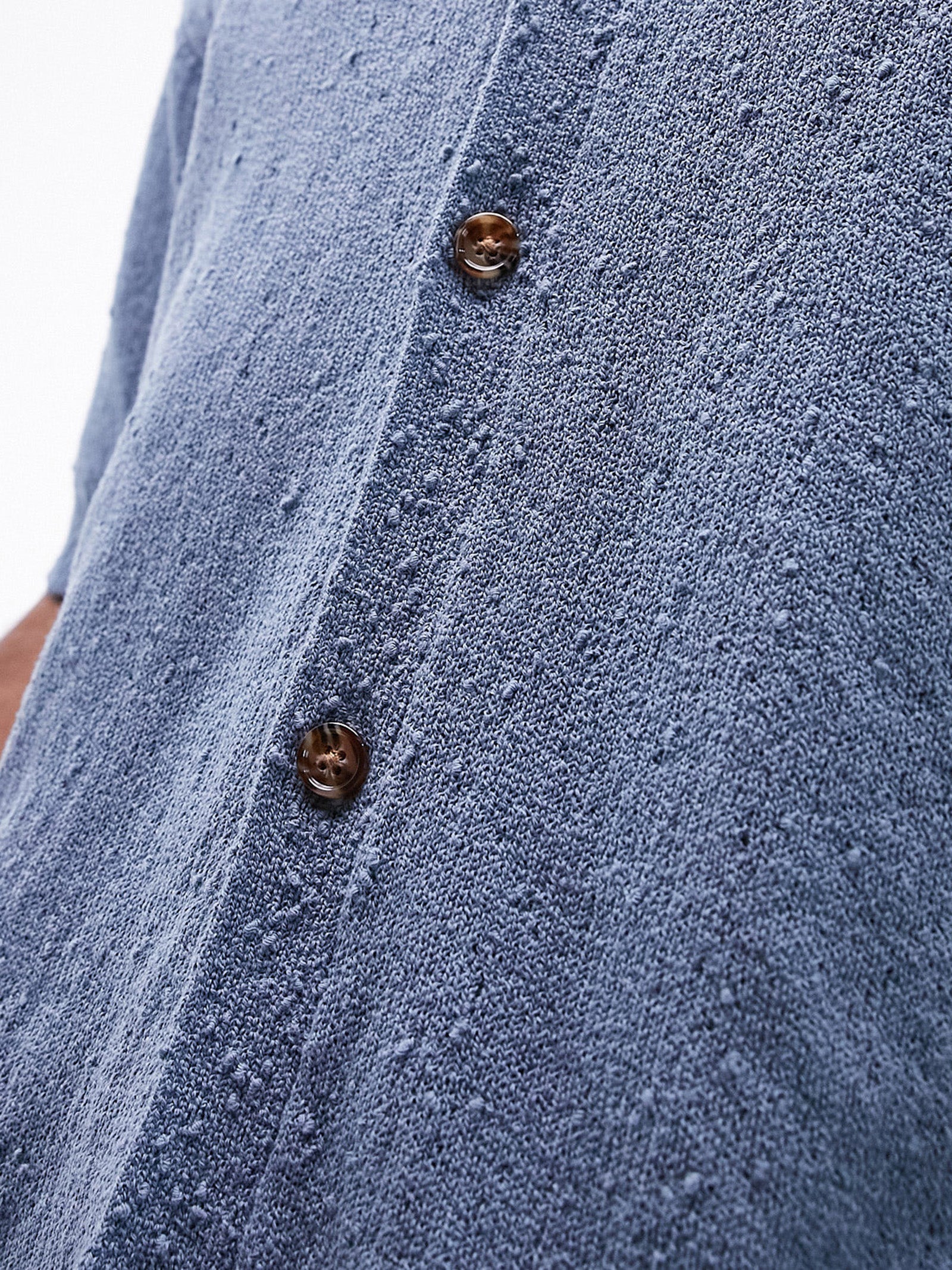 Relaxed Knitted Button-Through Shirt