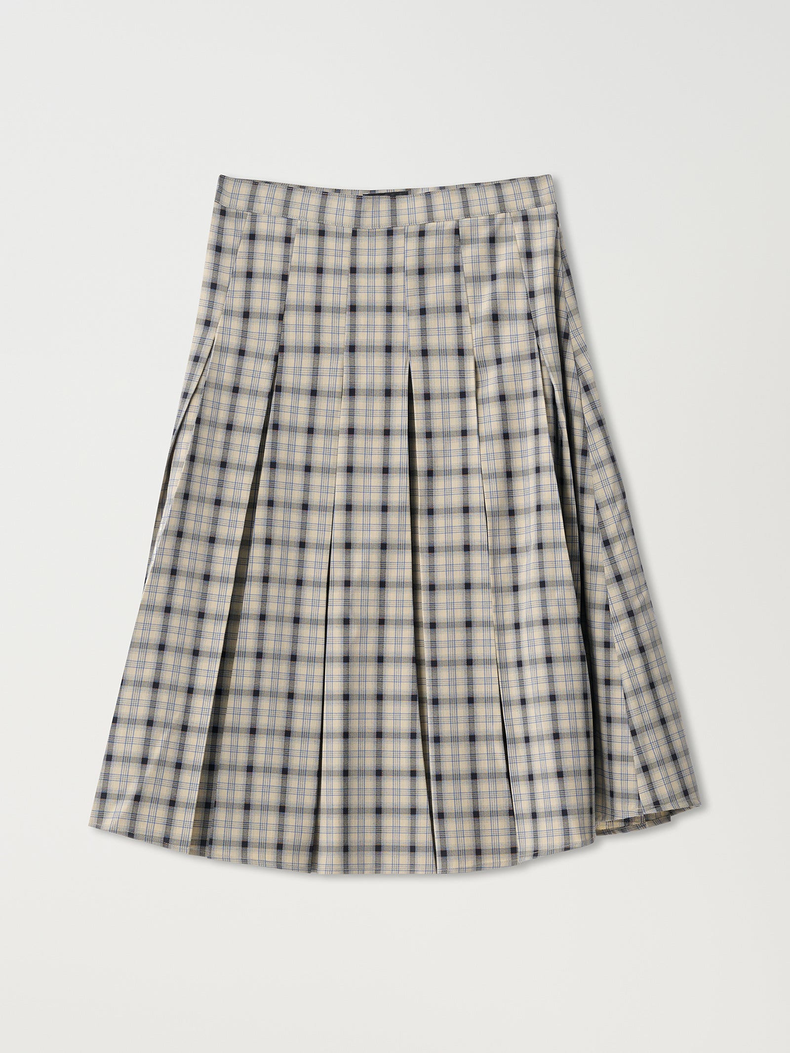 Plaid Midi Skirt