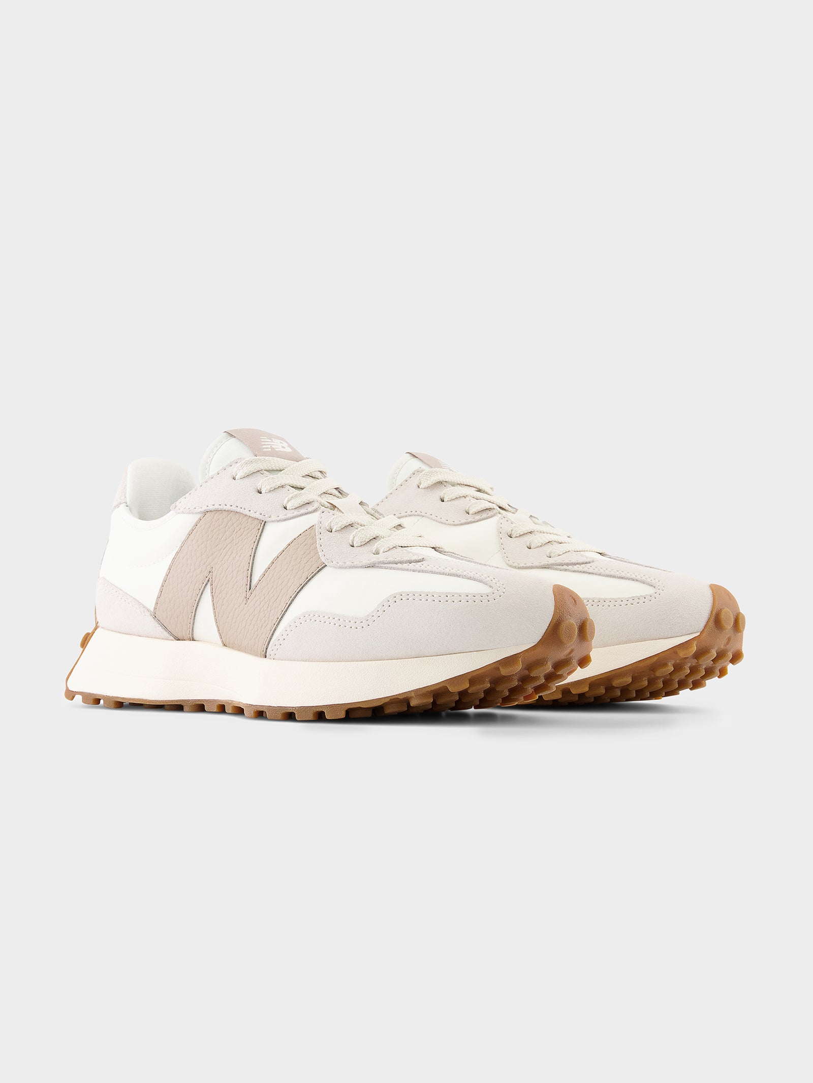 Womens 327 Sneakers in Cream & Beige