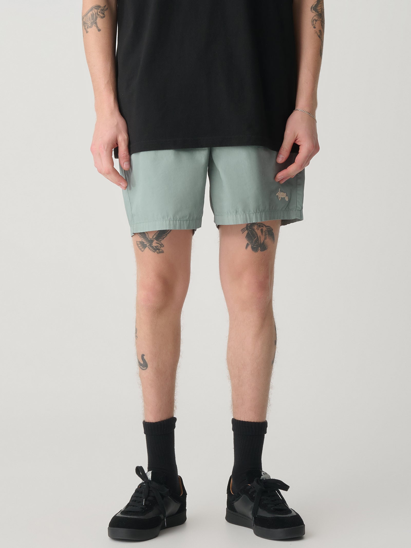 Poplin Coast Boxer in Sage Green