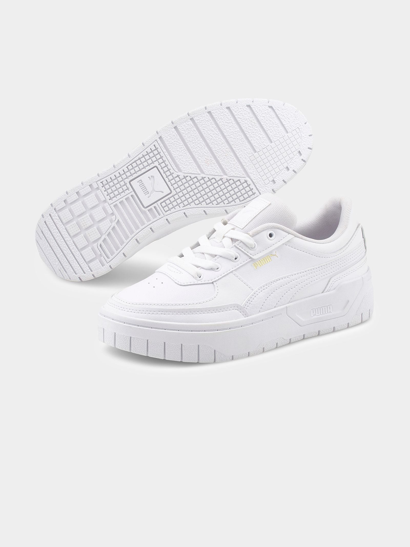 Womens Cali Court Lth Sneaker in Puma White