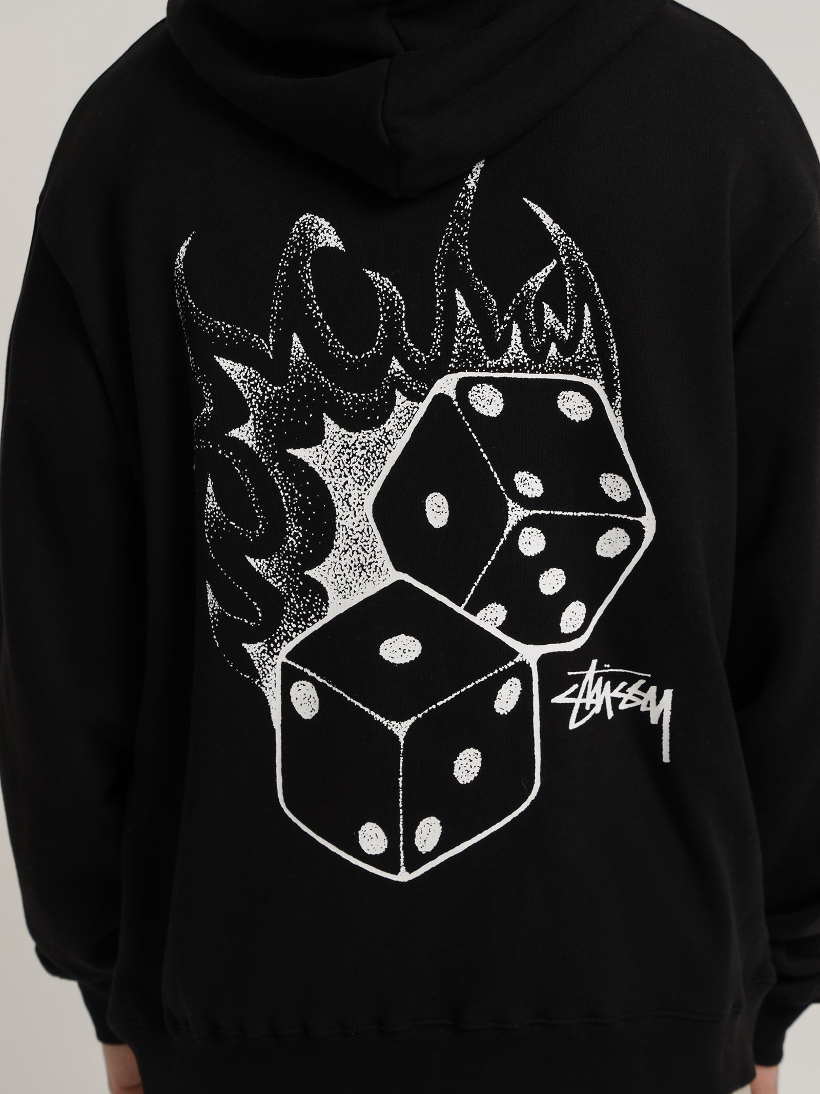 Fire Dice 50-50 Hoodie in Black